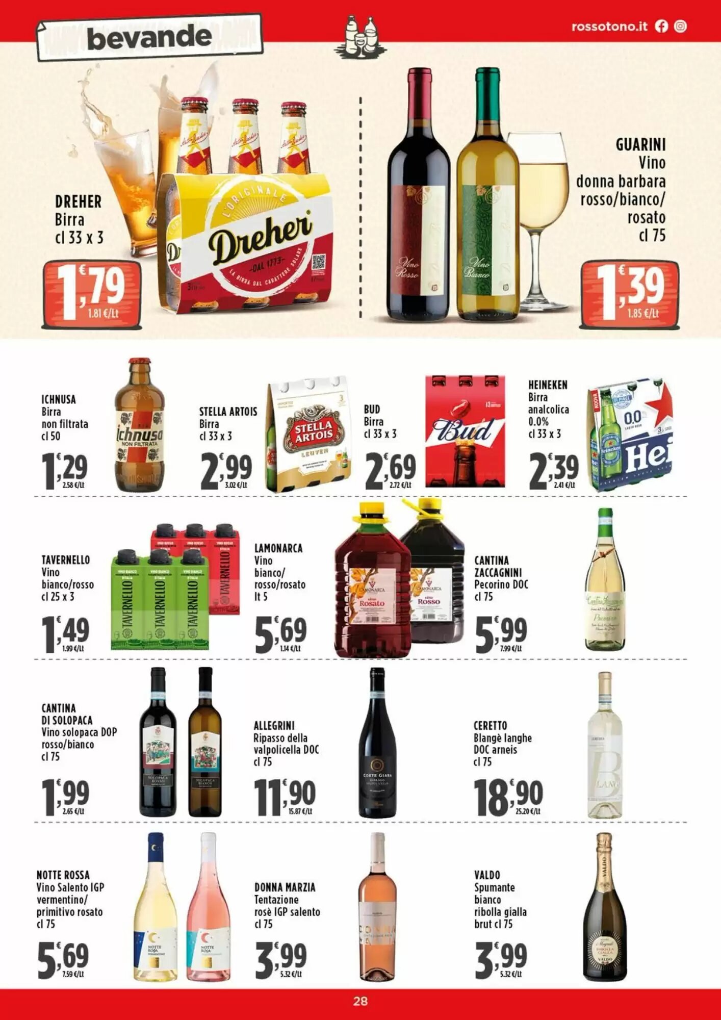 Volantino promozionale Rossotono  valide dal 28/09/2026 - Pagina 28.