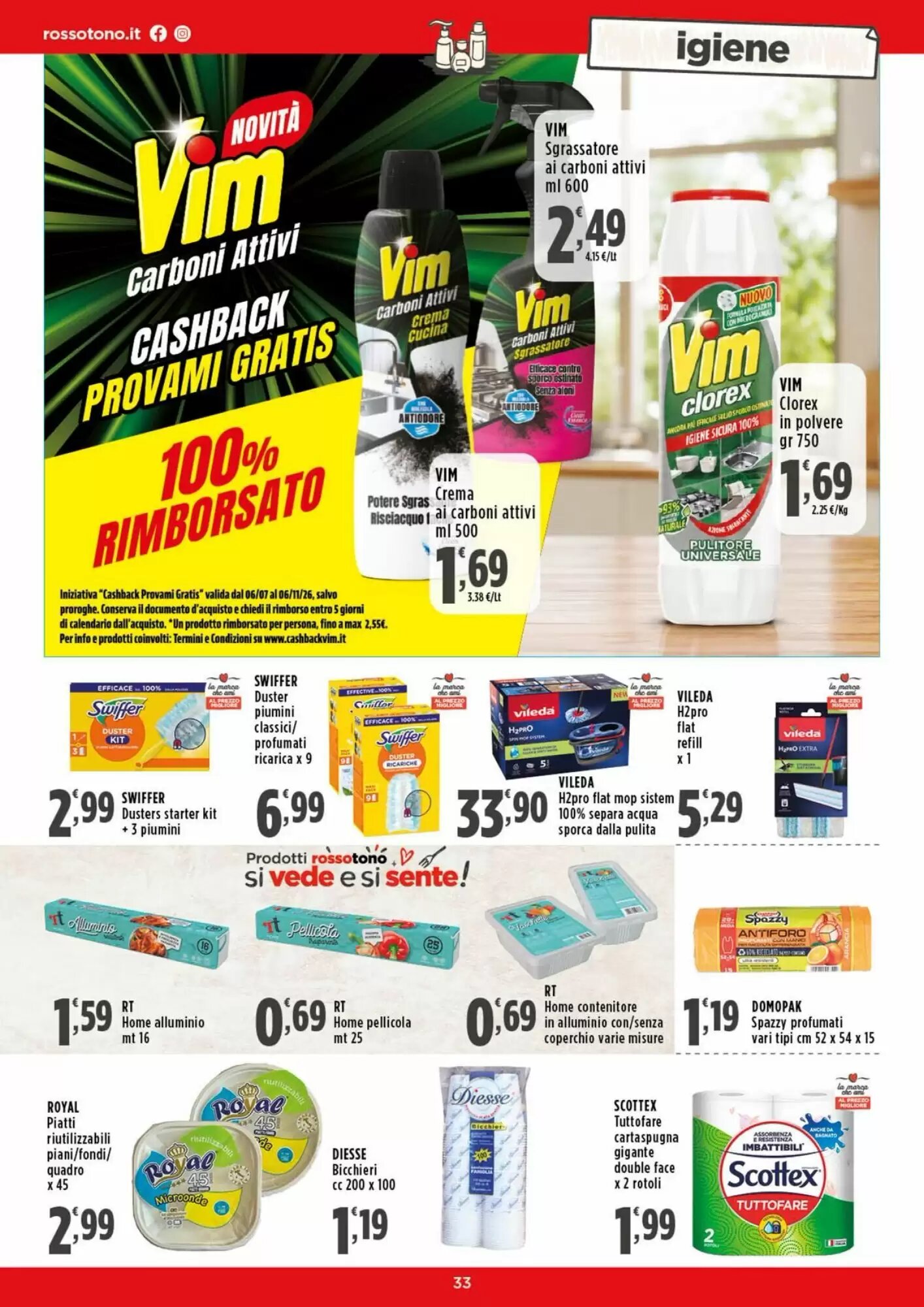 Volantino promozionale Rossotono  valide dal 28/09/2026 - Pagina 33.