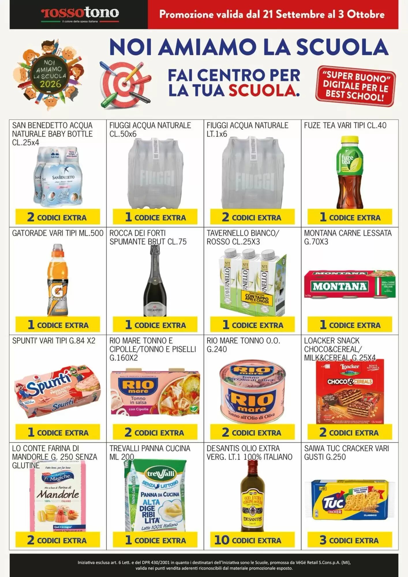 Volantino promozionale Rossotono  valide dal 28/09/2026 - Pagina 40.