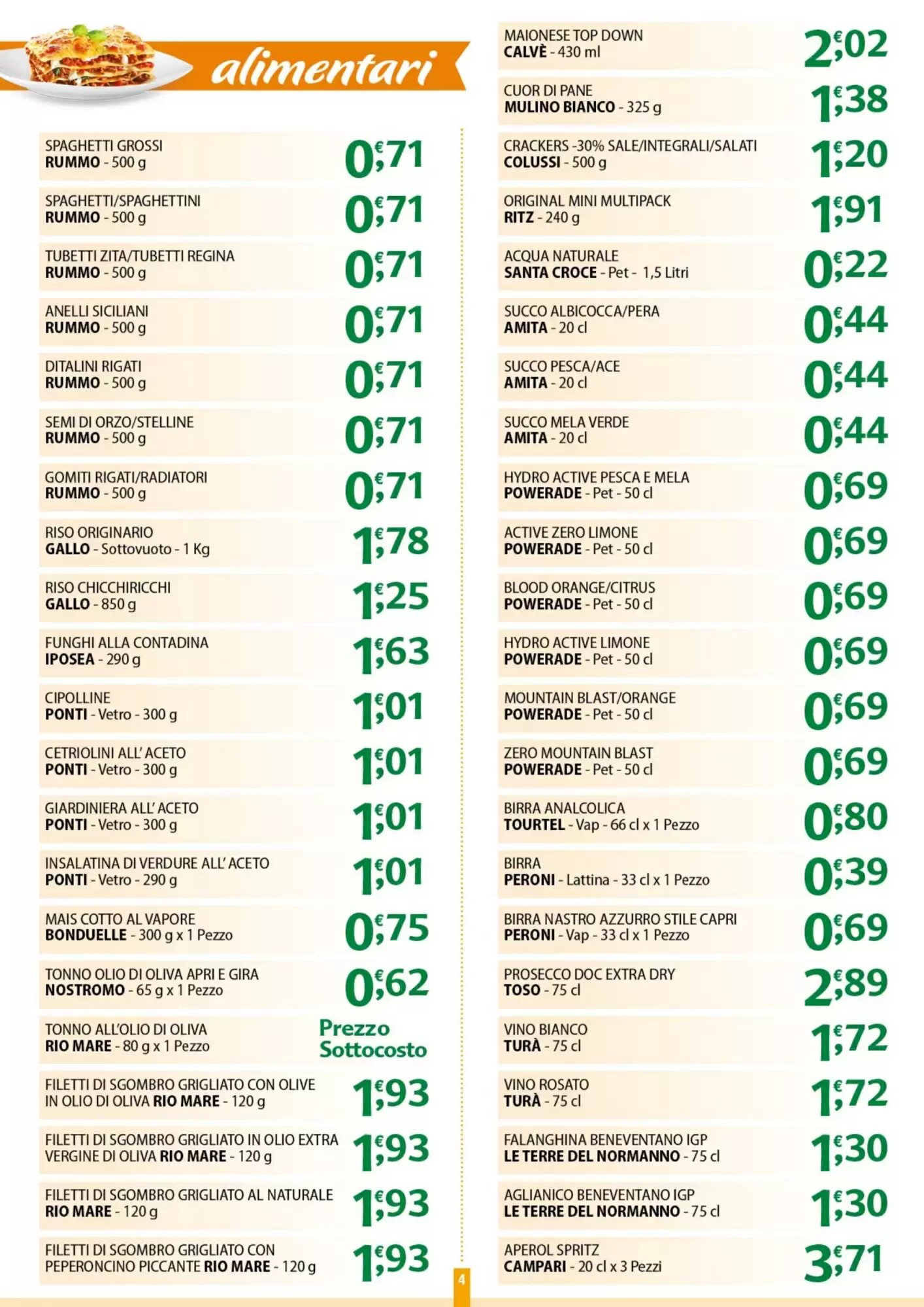 Volantino promozionale Gambardella Cash  valide dal 28/09/2026 - Pagina 4.
