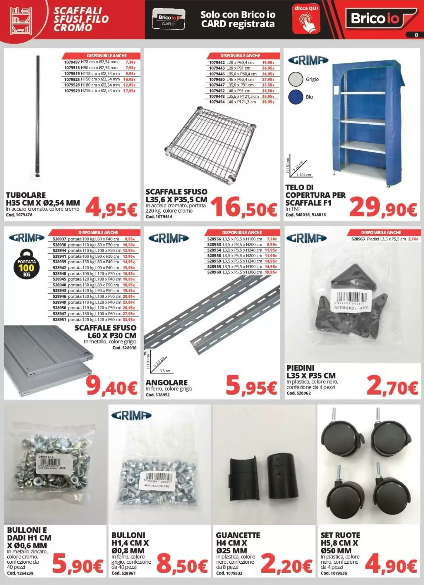 Volantino promozionale Brico Io  valide dal 28/09/2026 - Pagina 8.