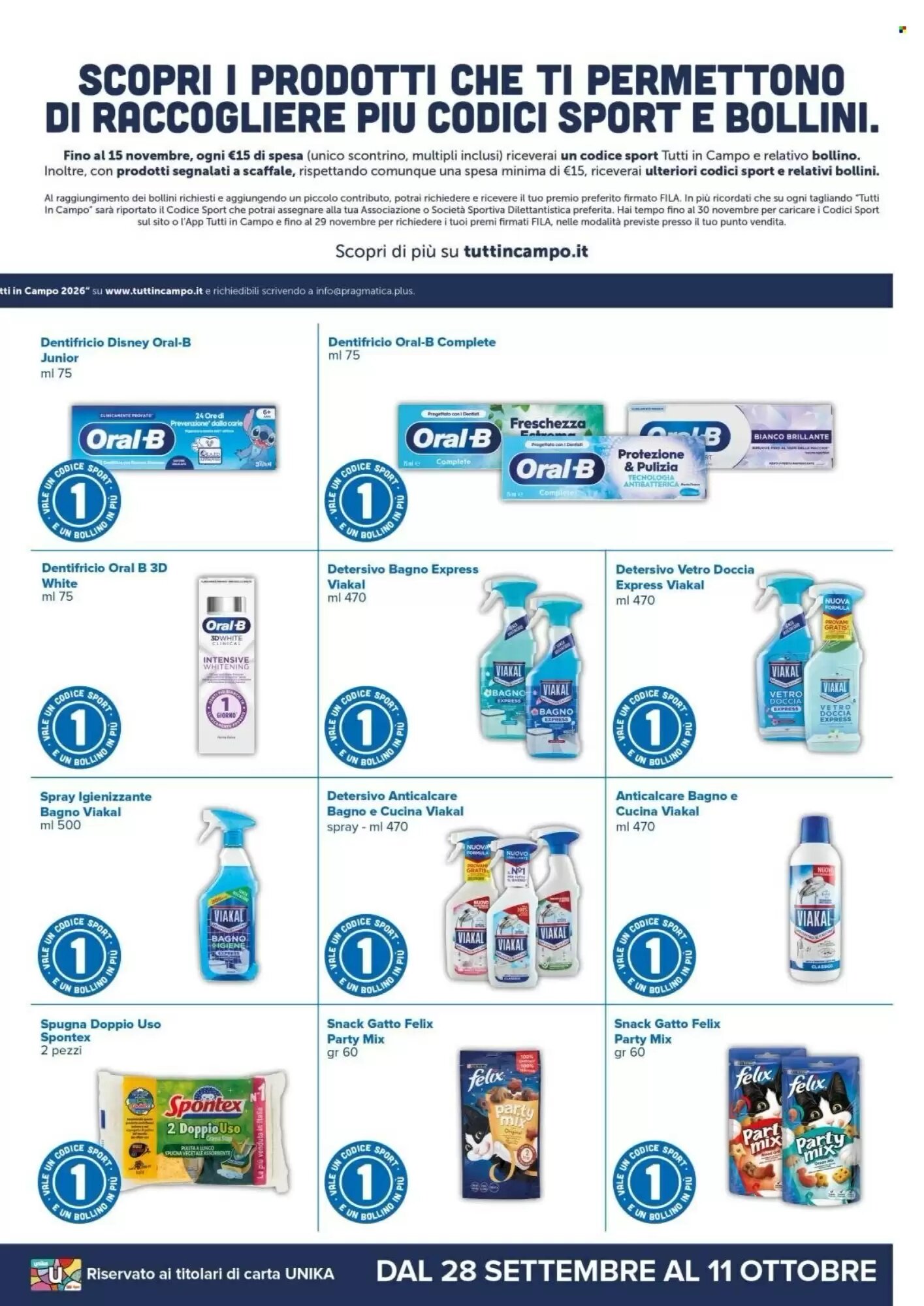 Volantino promozionale Oasi  valide dal 28/09/2026 - Pagina 13.