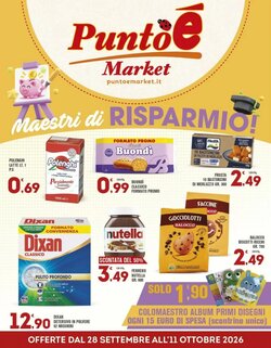 Volantino promozionale Punto é market  valide dal 28/09/2026