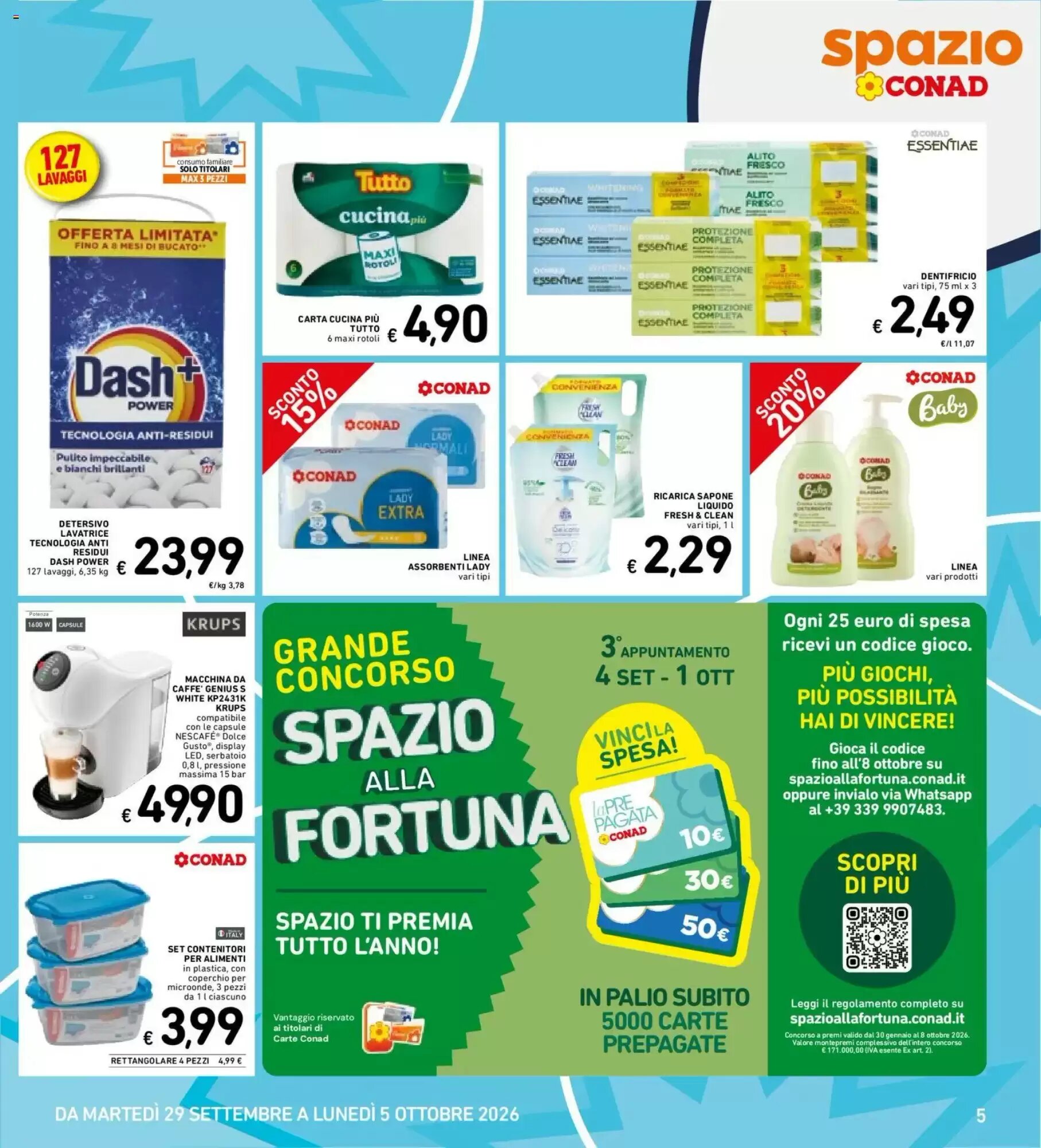 Volantino promozionale Spazio Conad  valide dal 29/09/2026 - Pagina 5.
