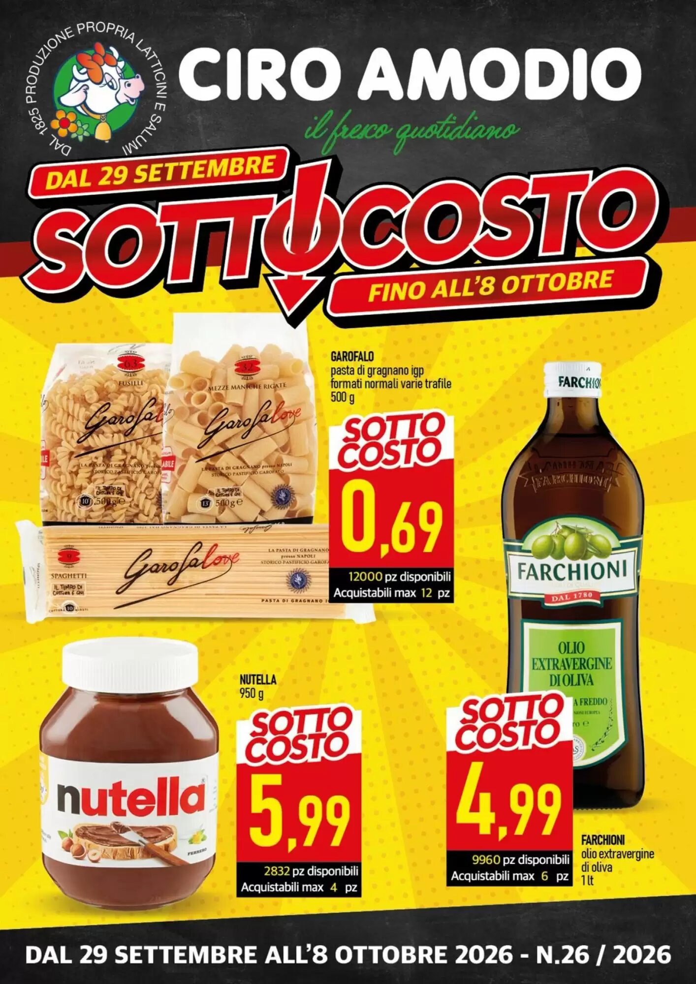 Volantino promozionale Ciro Amodio valide dal 29/09/2026 - Pagina 1.