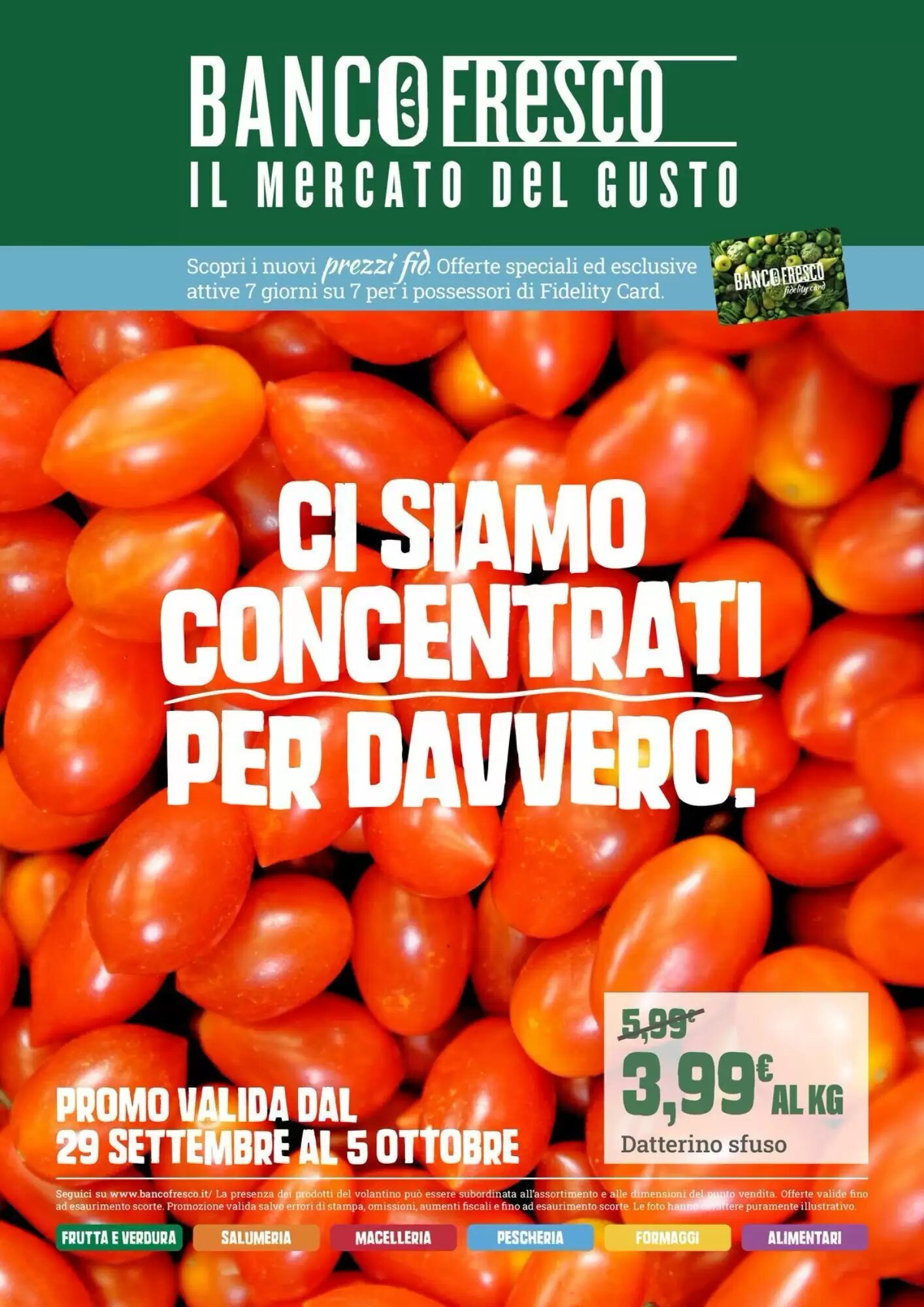 Volantino promozionale Banco Fresco  valide dal 29/09/2026 - Pagina 1.