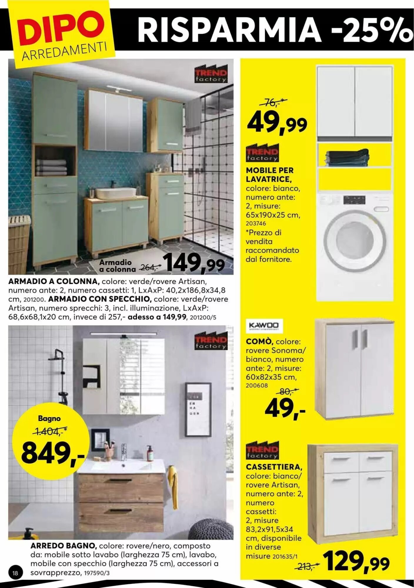 Volantino promozionale Dipo Arredamenti  valide dal 29/09/2026 - Pagina 18.