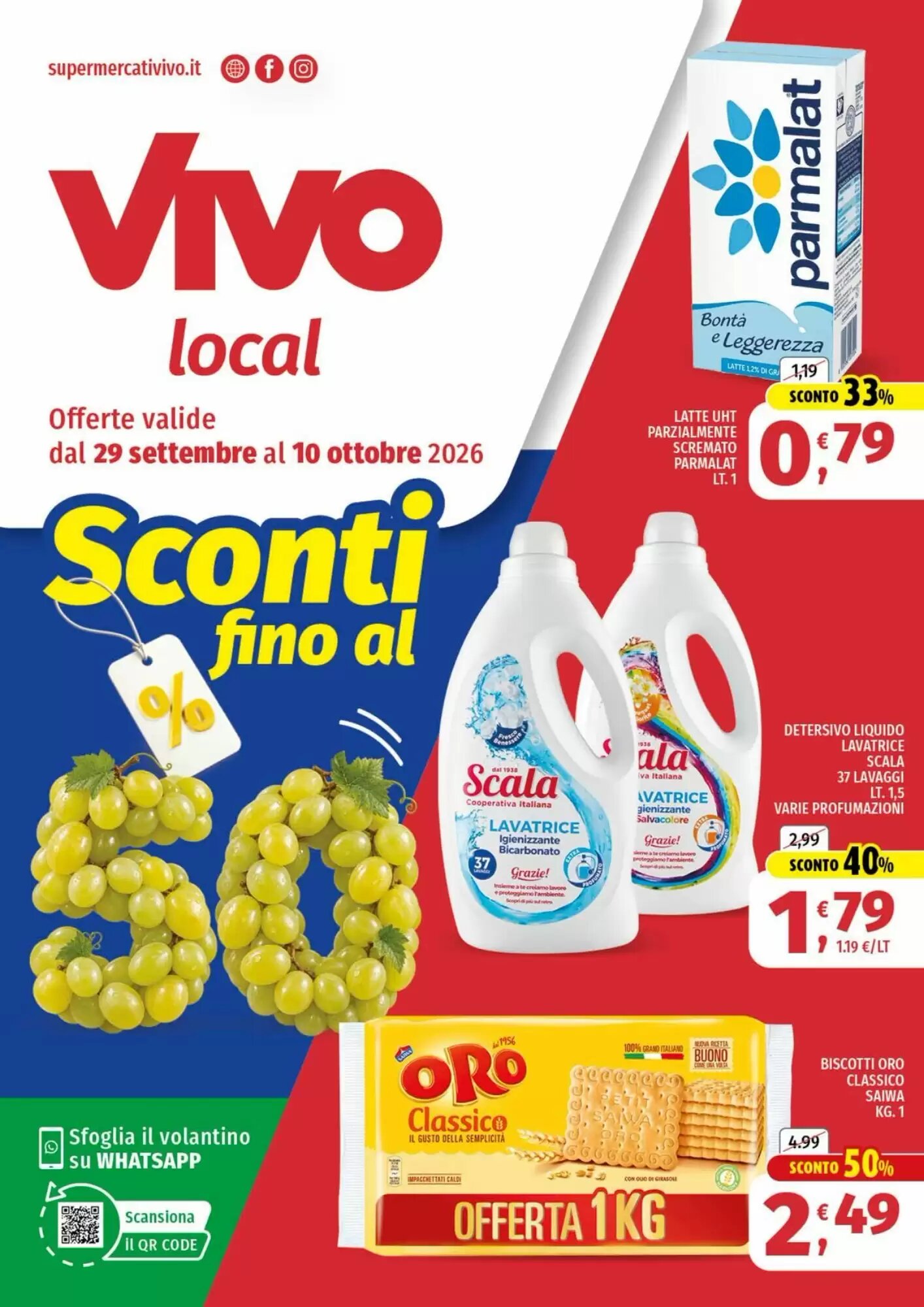 Volantino promozionale Vivo Supermercati  valide dal 29/09/2026 - Pagina 1.