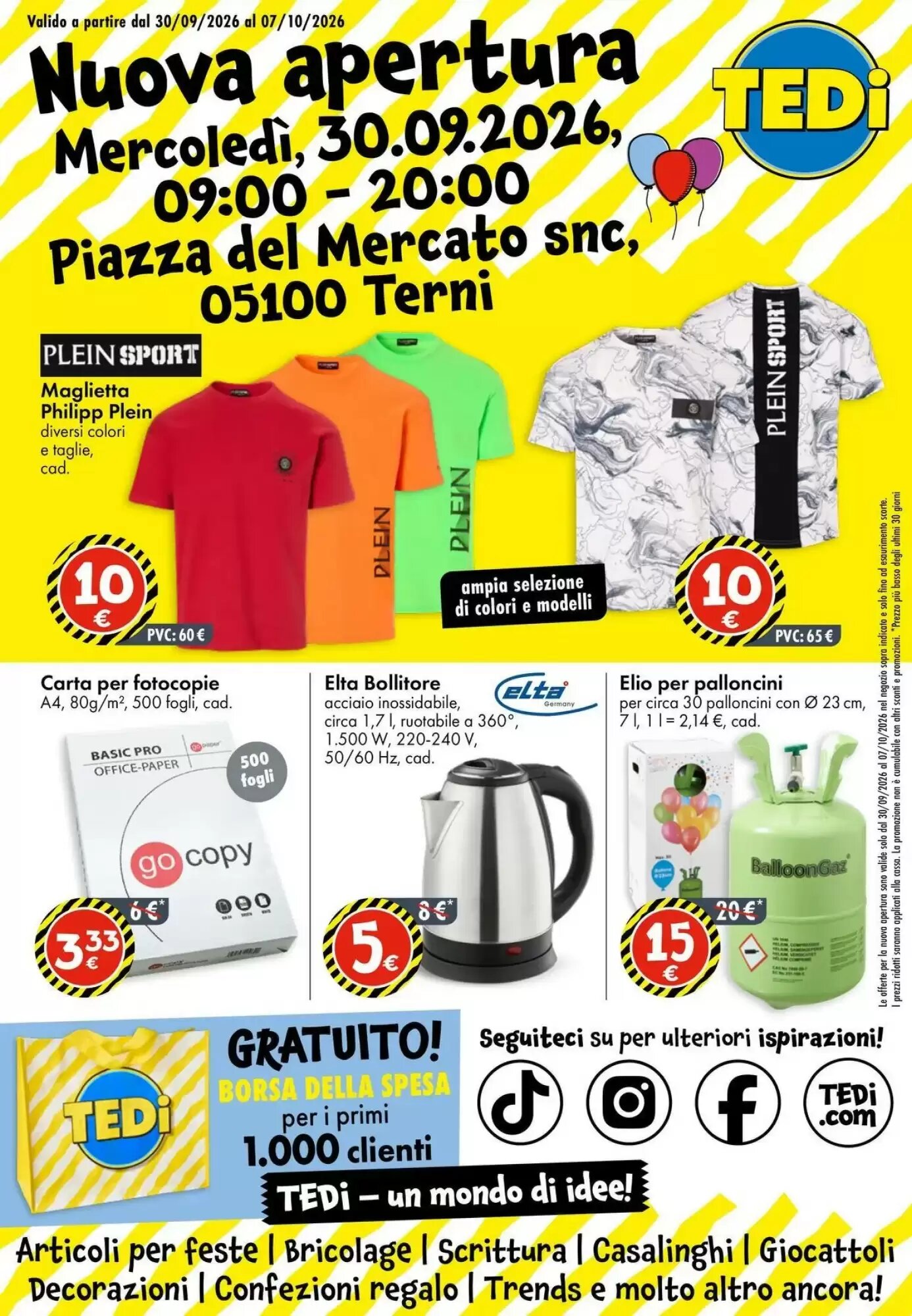 Volantino promozionale Tedi valide dal 30/09/2026 - Pagina 1.