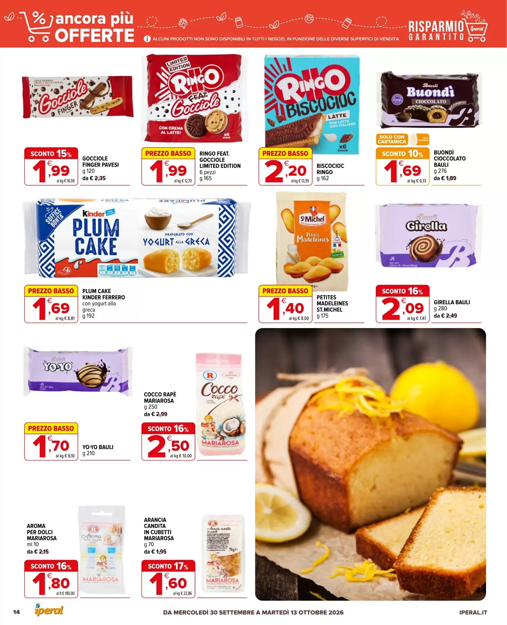 Volantino promozionale Iperal  valide dal 30/09/2026 - Pagina 14.