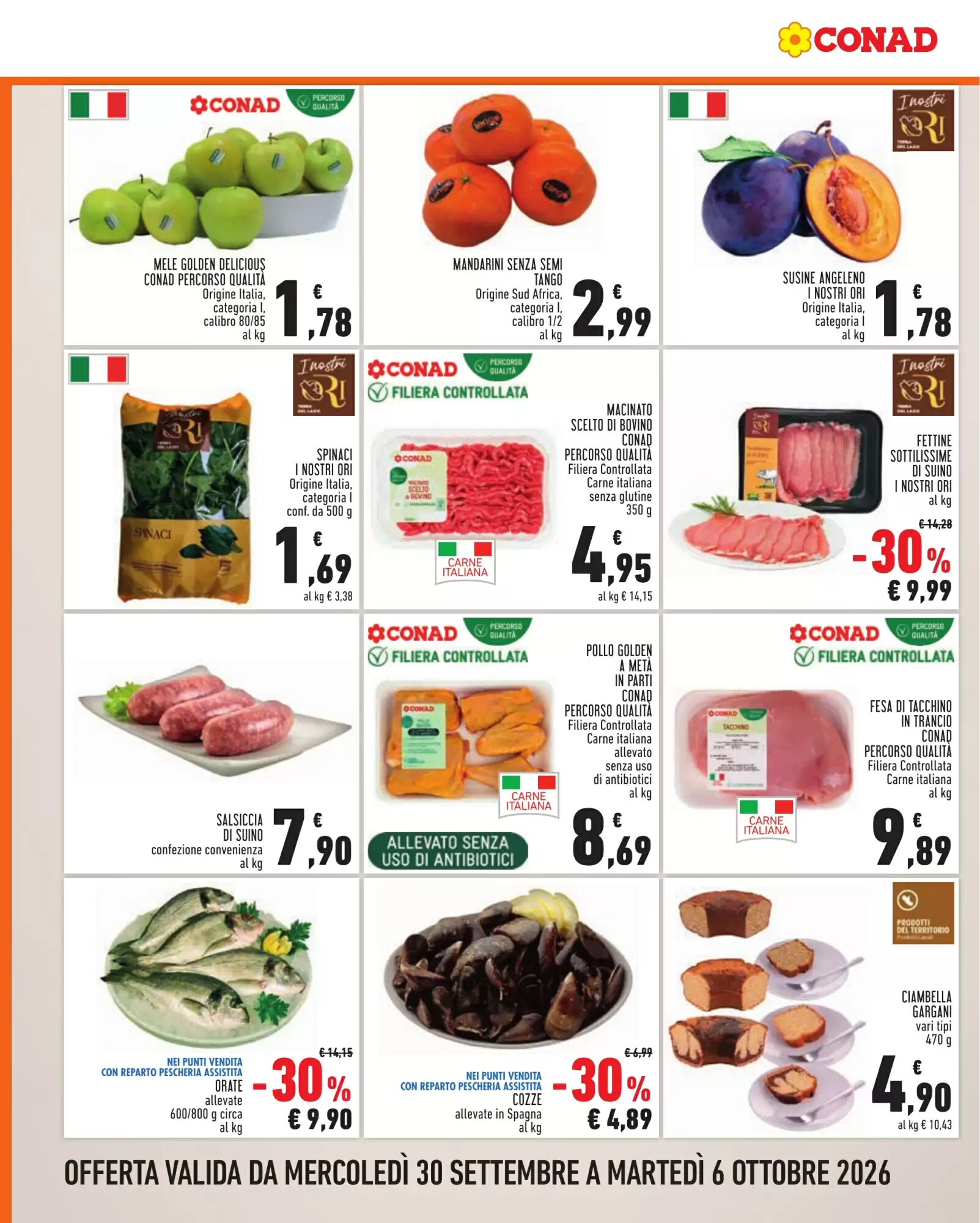 Volantino promozionale Conad  valide dal 30/09/2026 - Pagina 2.