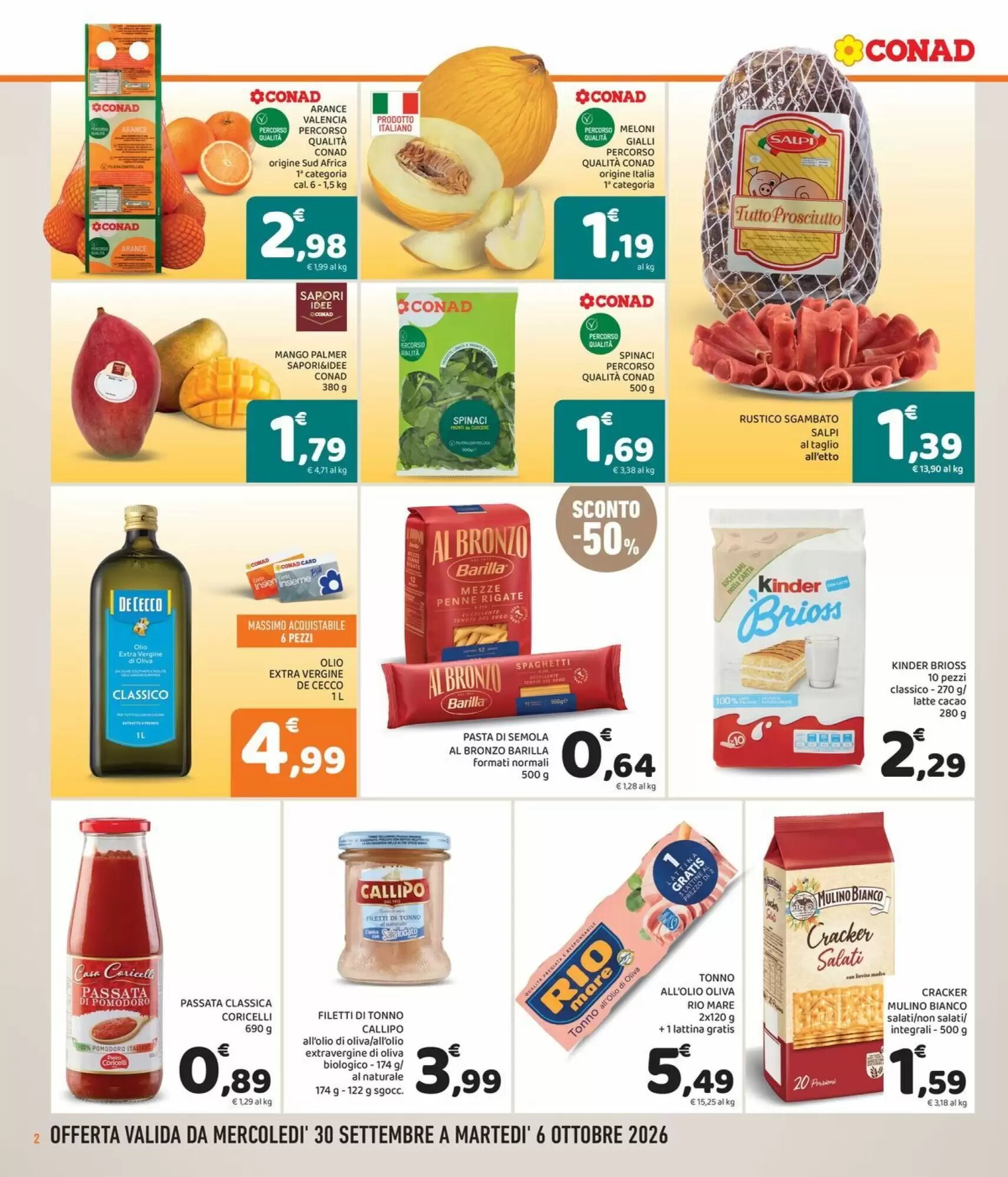 Volantino promozionale Conad Superstore  valide dal 30/09/2026 - Pagina 2.