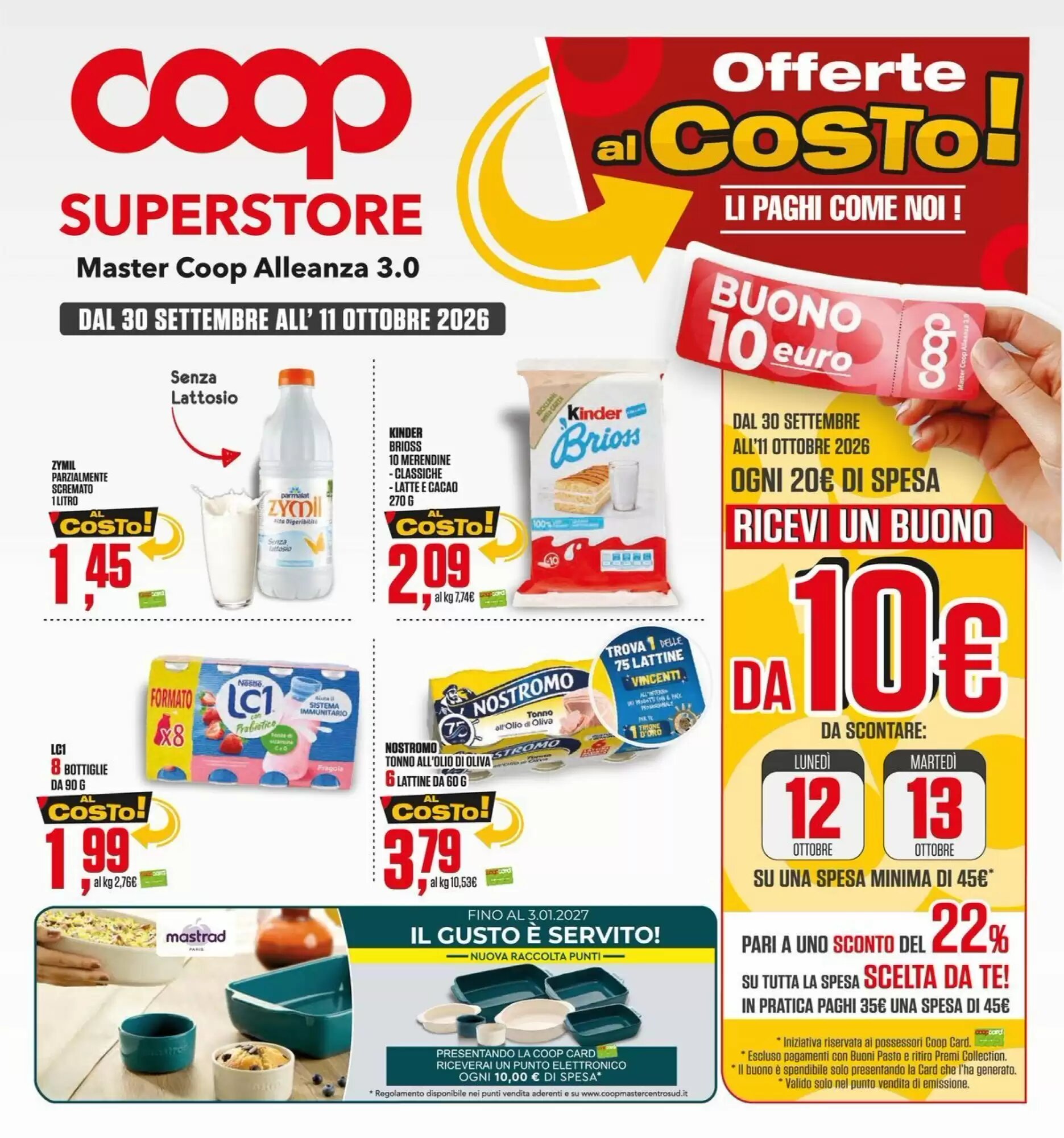 Volantino promozionale Coop Master Alleanza 3.0 valide dal 30/09/2026 - Pagina 1.