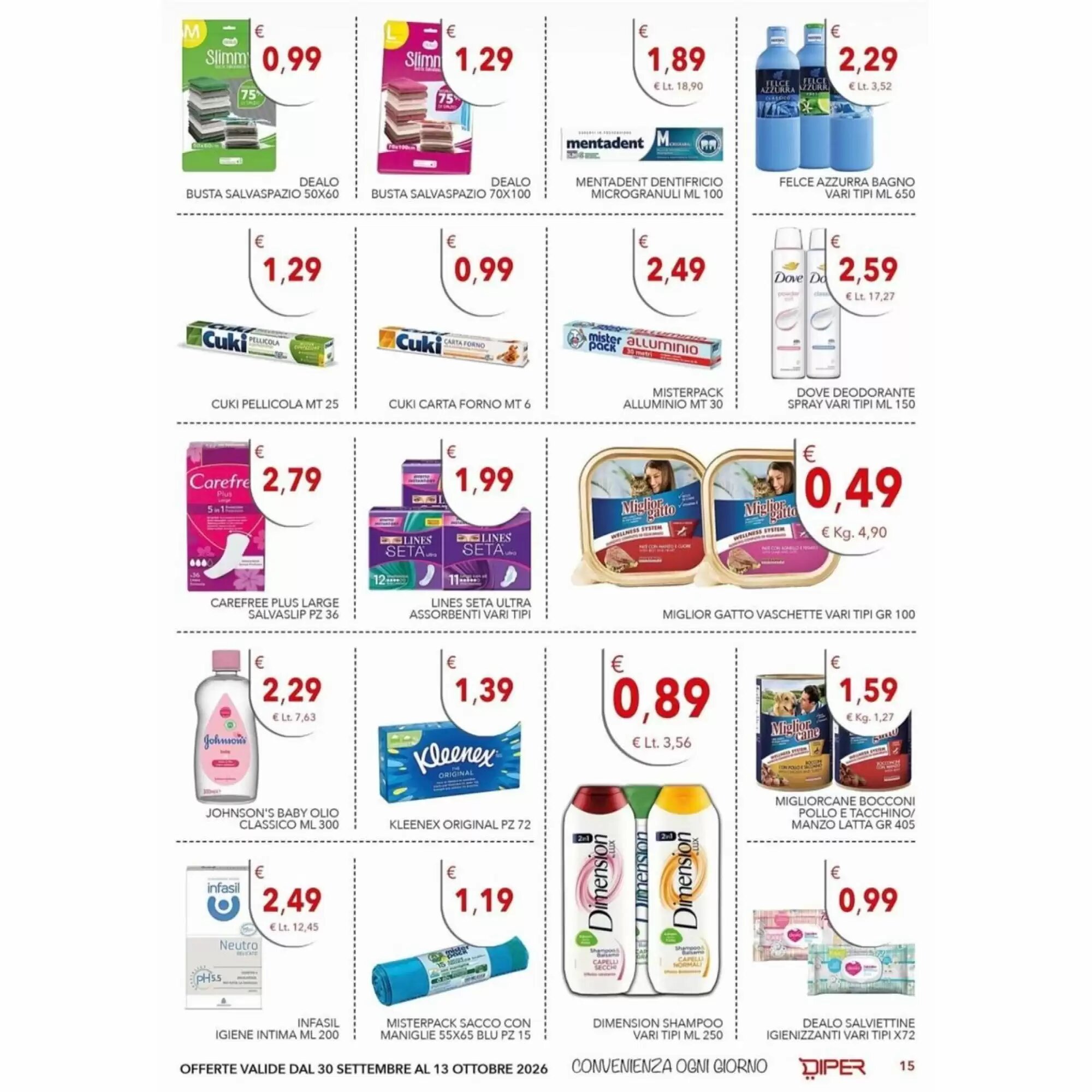 Volantino promozionale Diper  valide dal 30/09/2026 - Pagina 15.