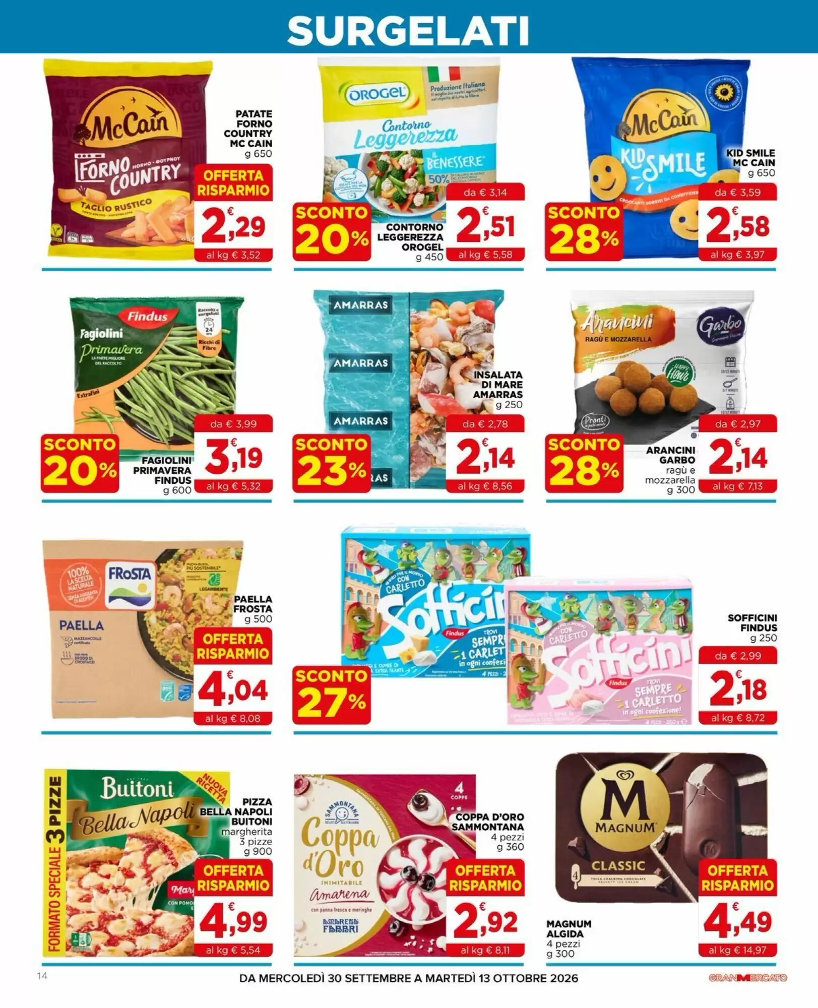 Volantino promozionale Gran mercato  valide dal 30/09/2026 - Pagina 14.