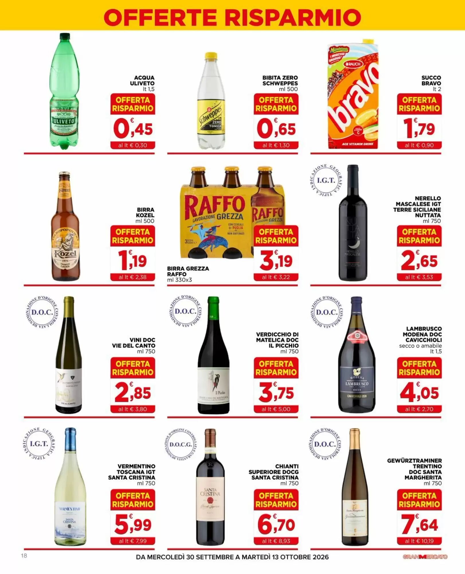 Volantino promozionale Gran mercato  valide dal 30/09/2026 - Pagina 18.