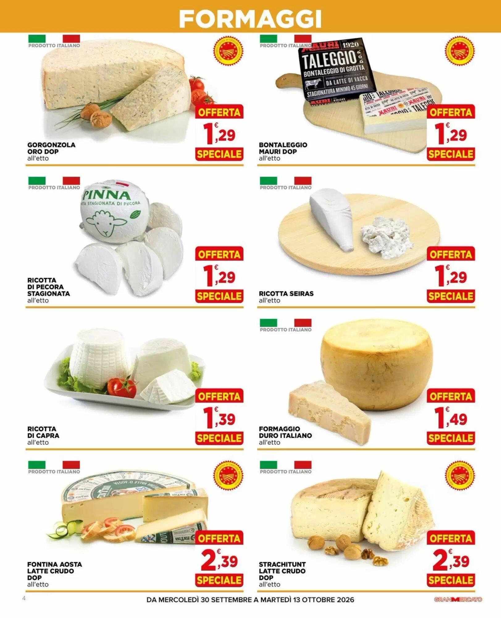 Volantino promozionale Gran mercato  valide dal 30/09/2026 - Pagina 4.