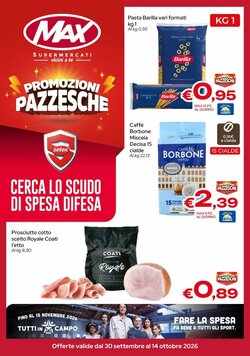 Volantino promozionale MAX Supermercati  valide dal 30/09/2026