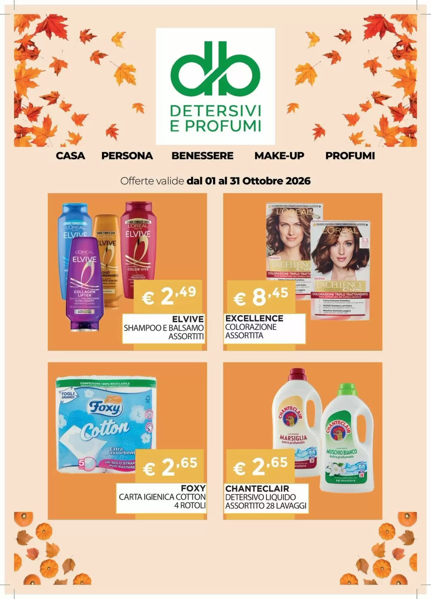 Volantino promozionale DB detersivi valide dal 01/10/2026 - Pagina 1.
