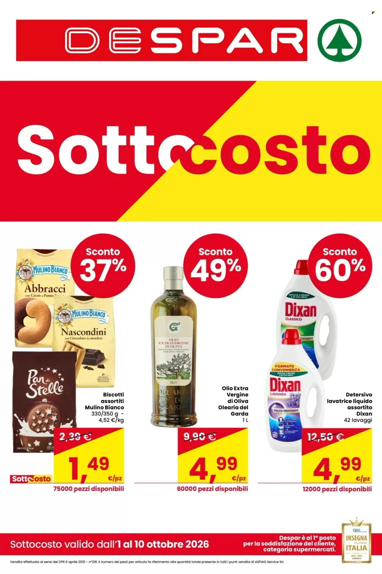 Volantino promozionale Despar valide dal 01/10/2026 - Pagina 1.