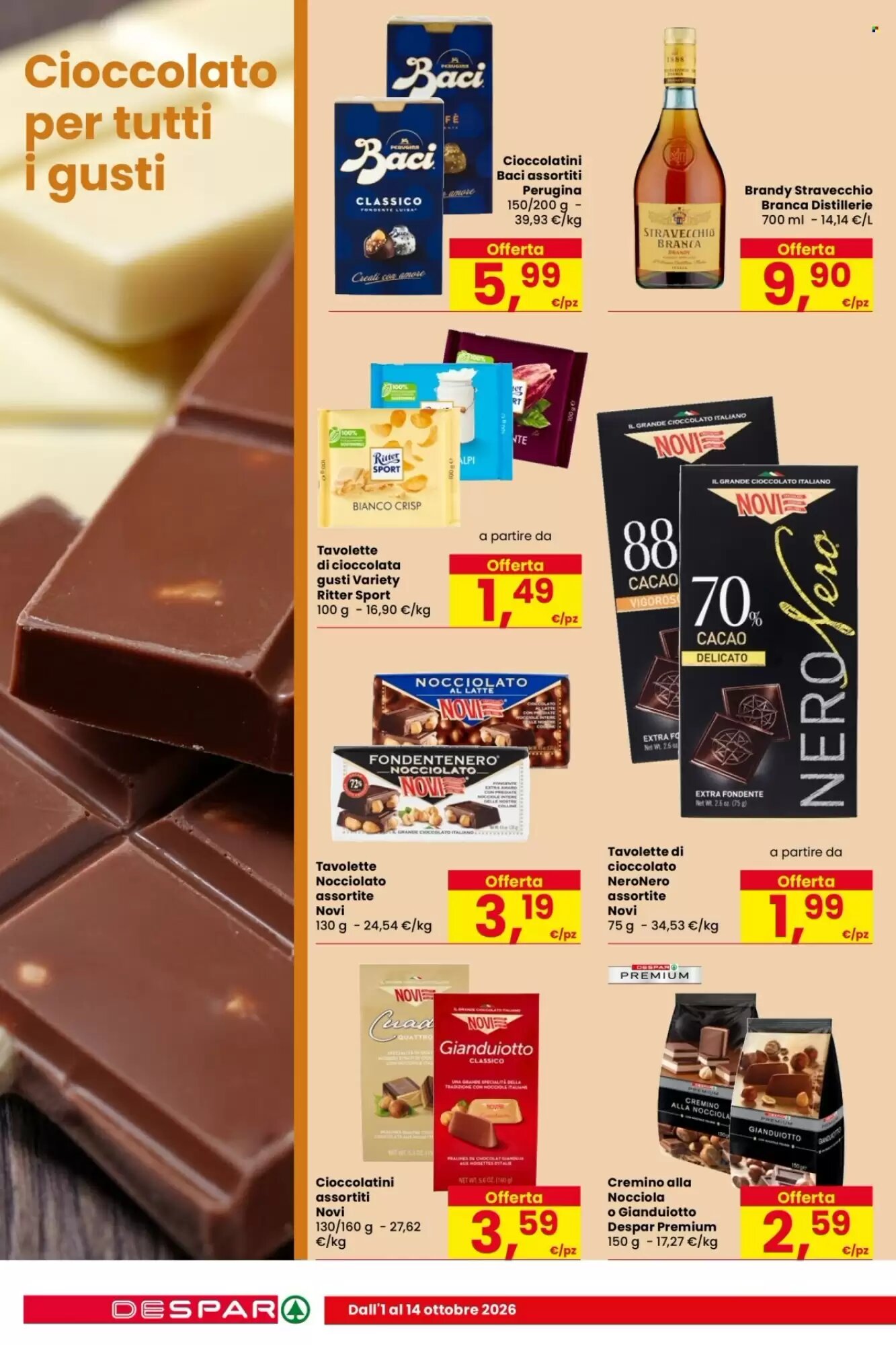 Volantino promozionale Despar  valide dal 01/10/2026 - Pagina 14.