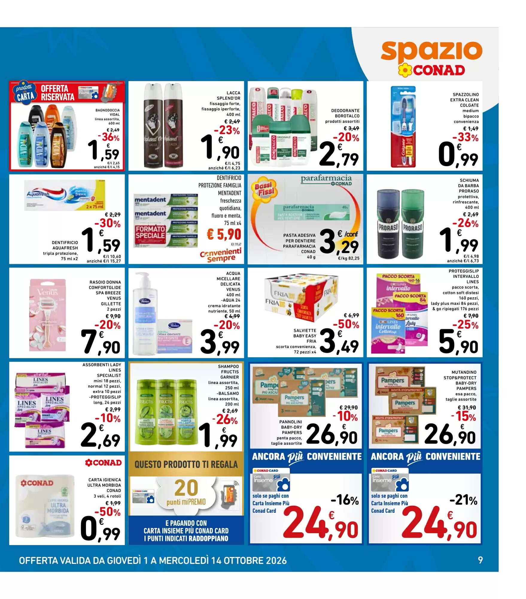 Volantino promozionale Spazio Conad  valide dal 01/10/2026 - Pagina 9.