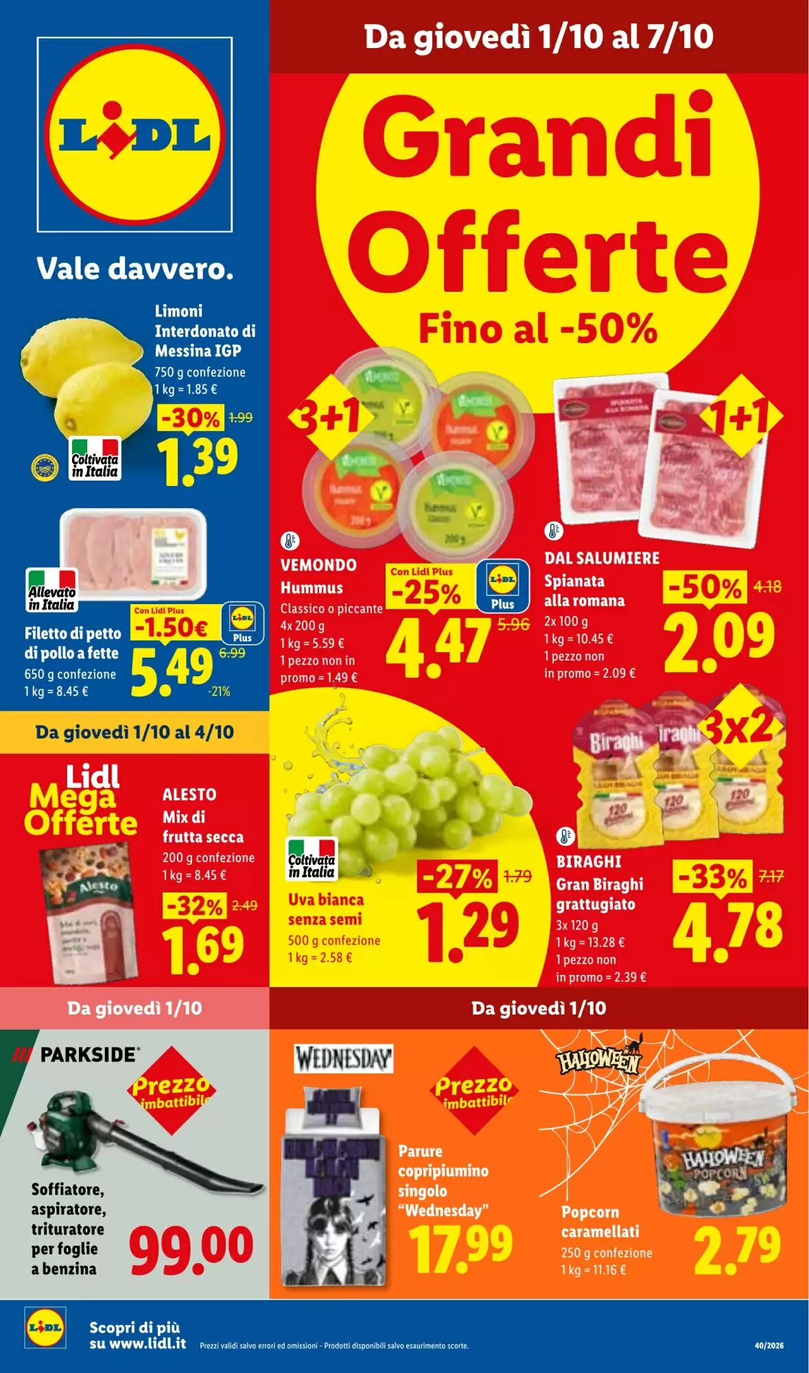 Volantino promozionale Lidl  valide dal 01/10/2026 - Pagina 1.