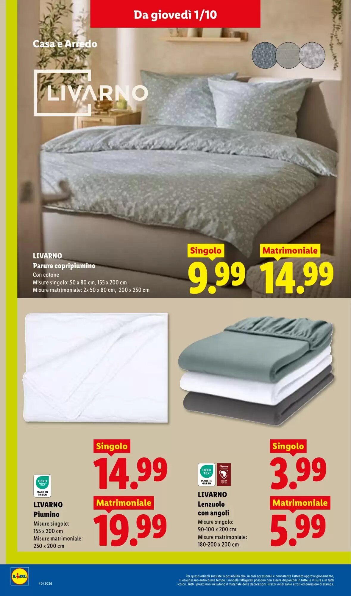 Volantino promozionale Lidl  valide dal 01/10/2026 - Pagina 26.