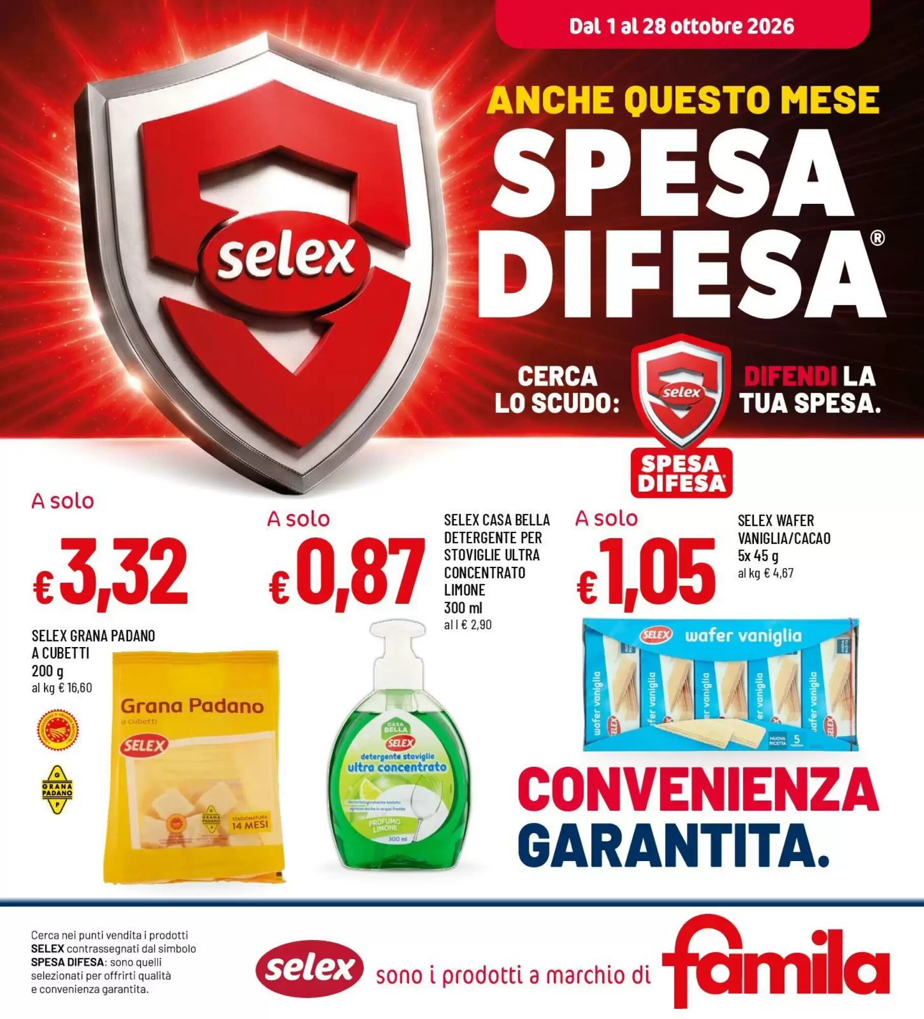 Volantino promozionale Famila  valide dal 01/10/2026 - Pagina 1.