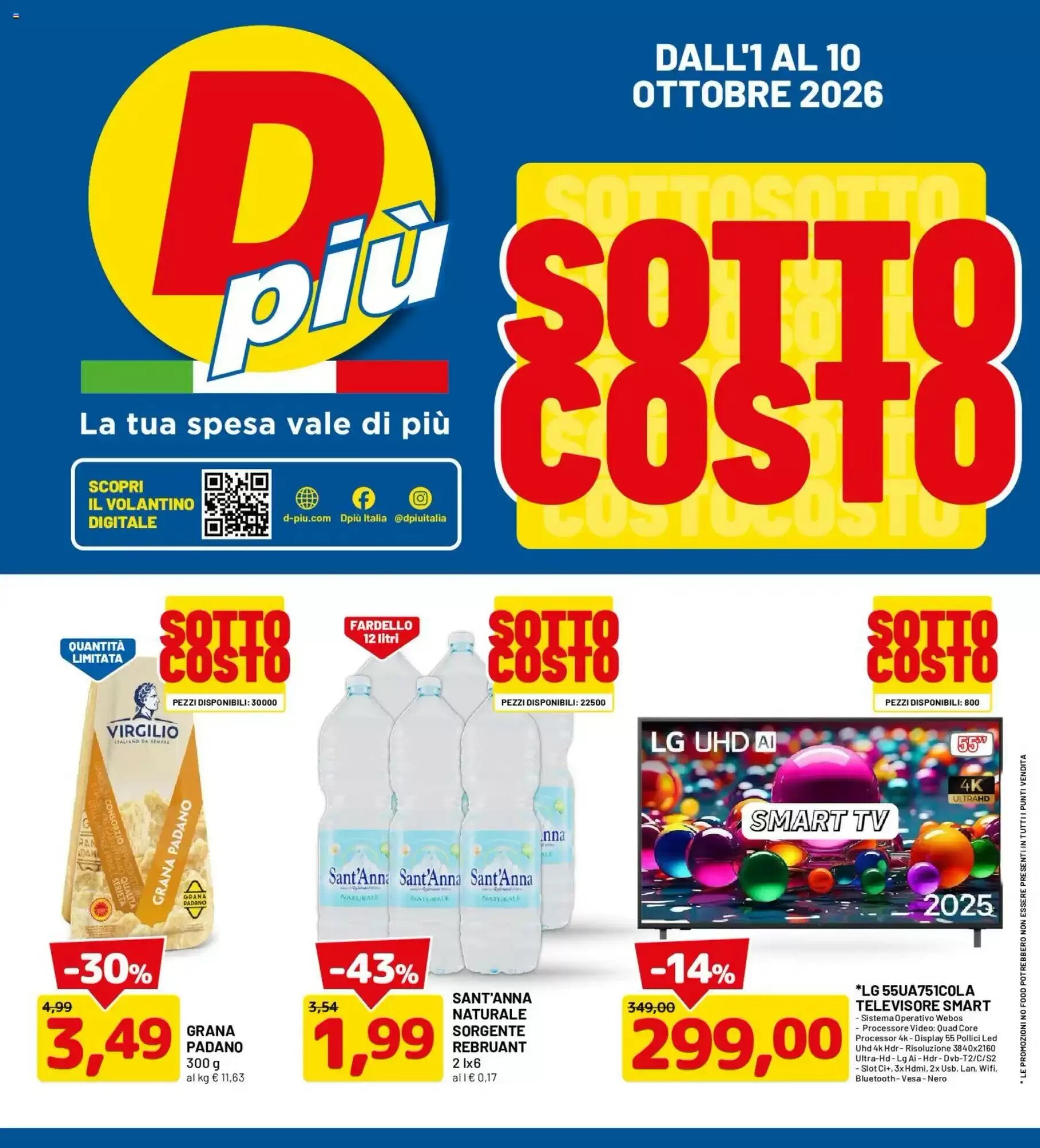 Volantino promozionale DPiù valide dal 01/10/2026 - Pagina 1.