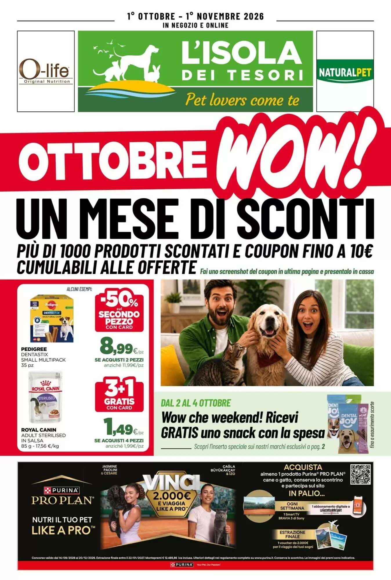 Volantino promozionale L´Isola dei Tesori  valide dal 01/10/2026 - Pagina 1.