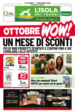 Volantino promozionale L´Isola dei Tesori  valide dal 01/10/2026