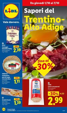 Volantino promozionale Lidl  valide dal 01/10/2026