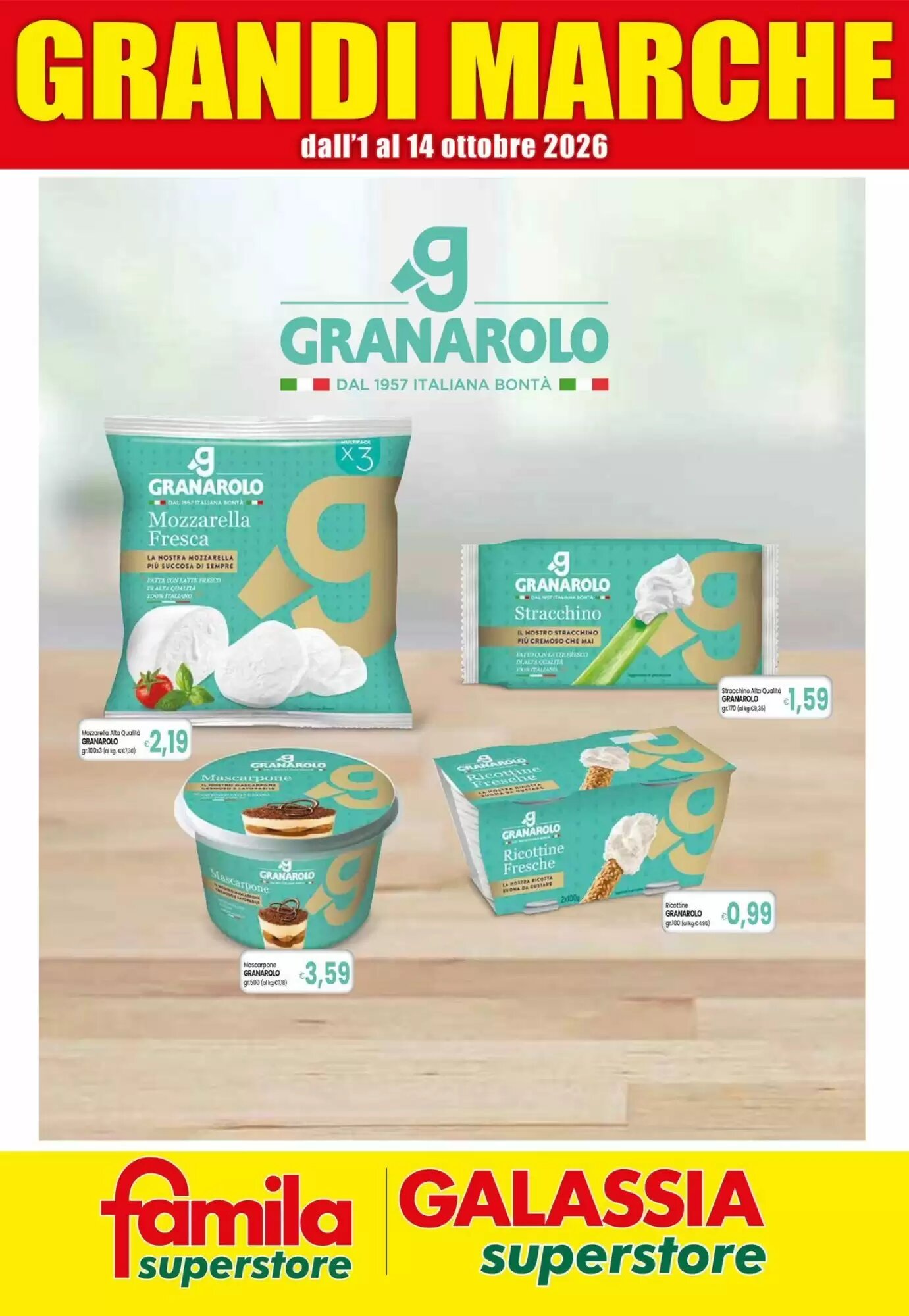 Volantino promozionale Famila Superstore valide dal 01/10/2026 - Pagina 1.