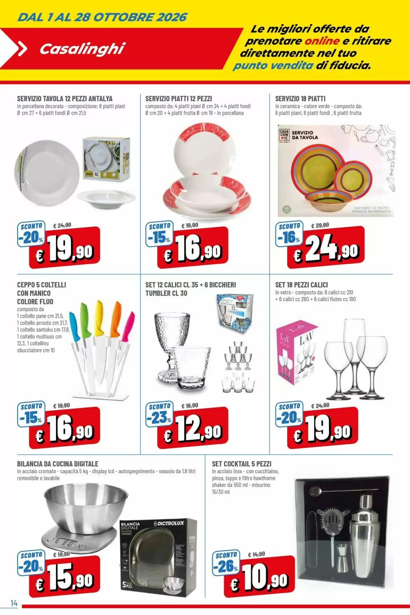 Volantino promozionale Famila  valide dal 01/10/2026 - Pagina 14.