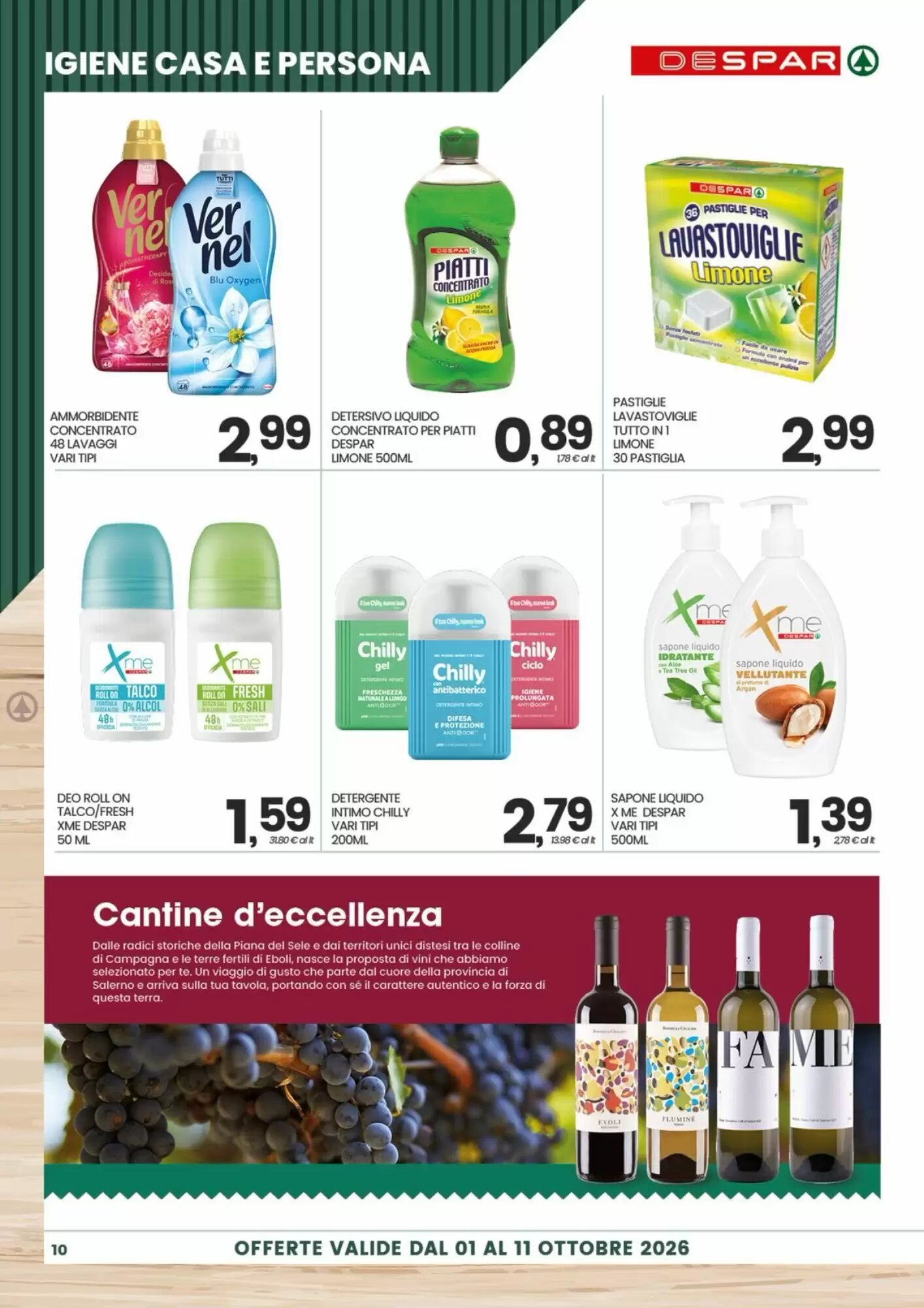 Volantino promozionale Despar  valide dal 01/10/2026 - Pagina 10.