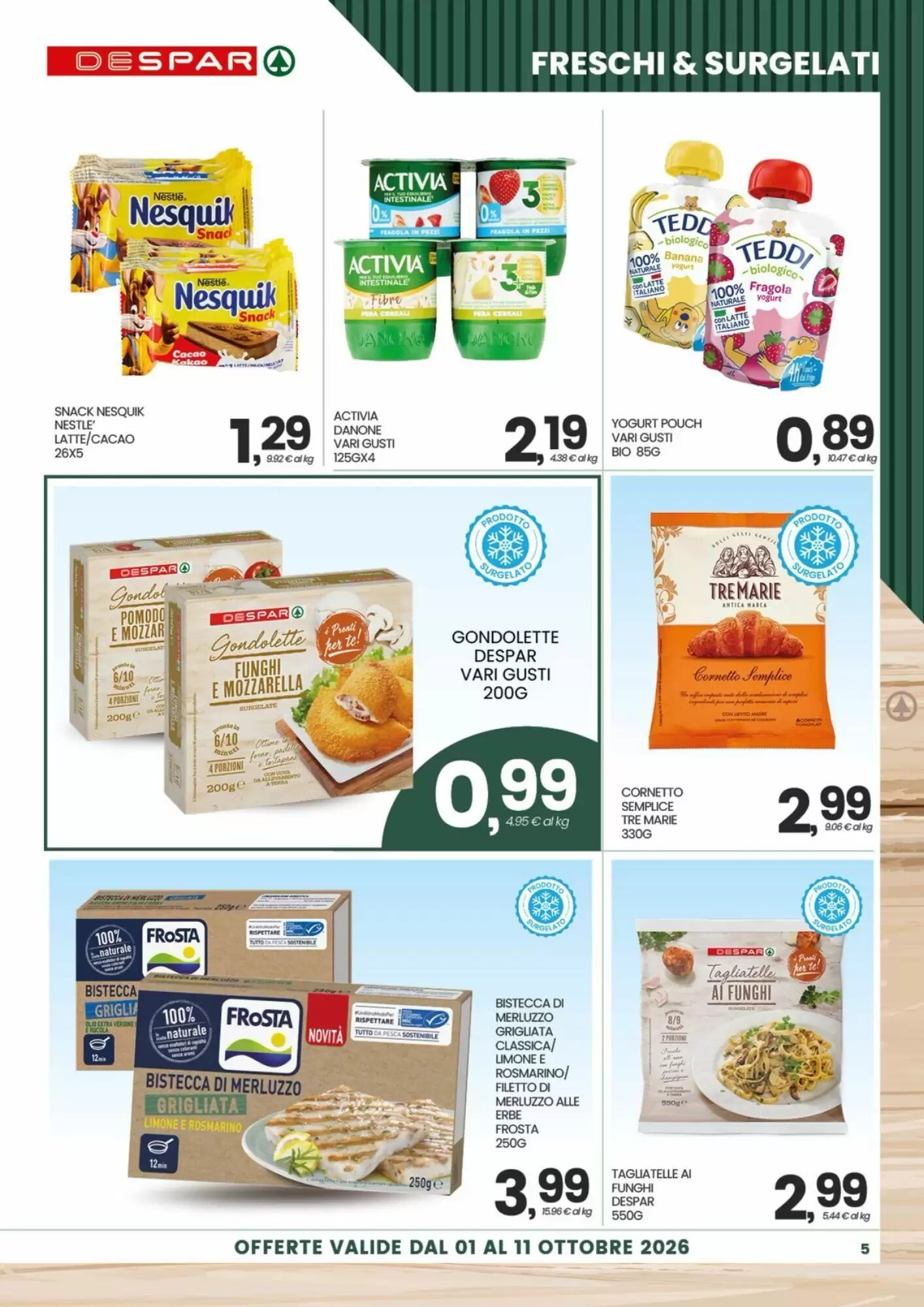 Volantino promozionale Despar  valide dal 01/10/2026 - Pagina 5.