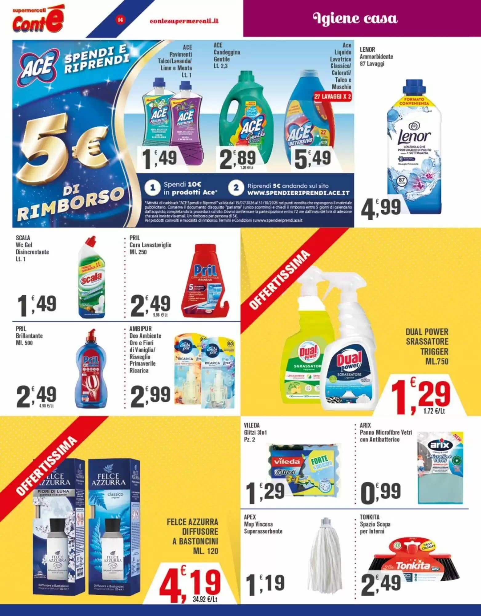 Volantino promozionale Conté Supermercati  valide dal 01/10/2026 - Pagina 14.