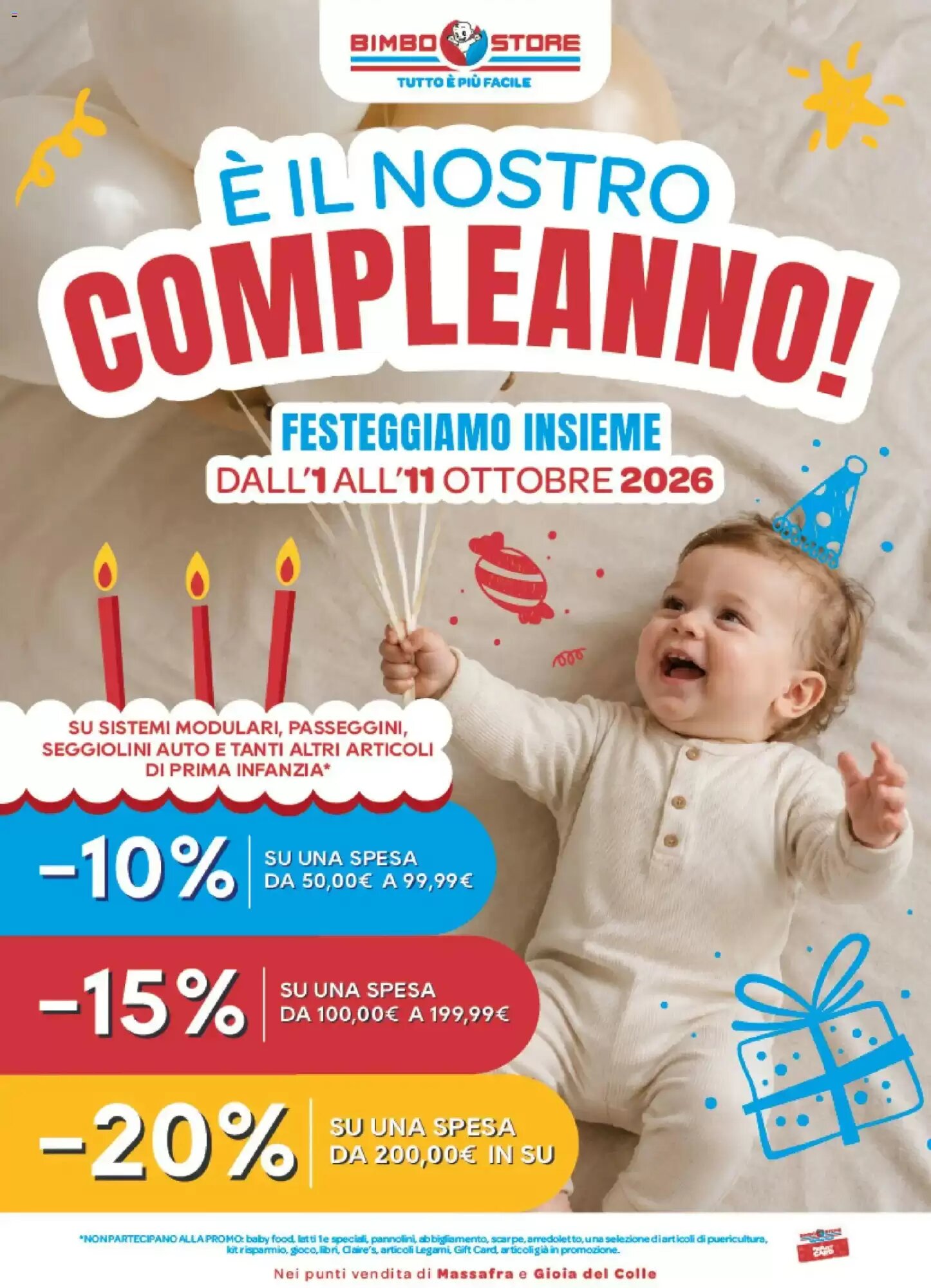 Volantino promozionale Bimbo Store  valide dal 01/10/2026 - Pagina 1.