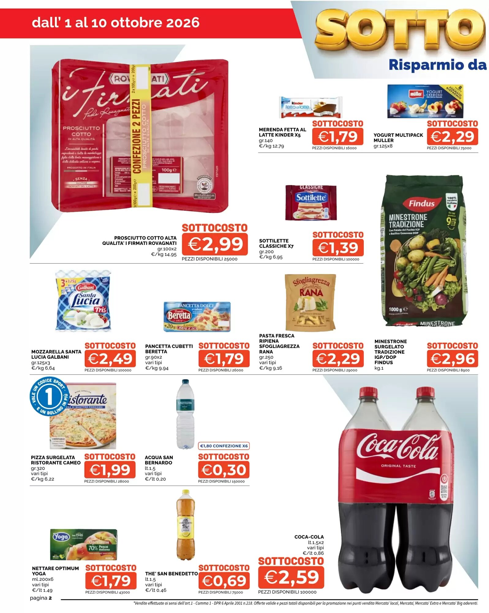 Volantino promozionale Mercatò Big  valide dal 01/10/2026 - Pagina 2.
