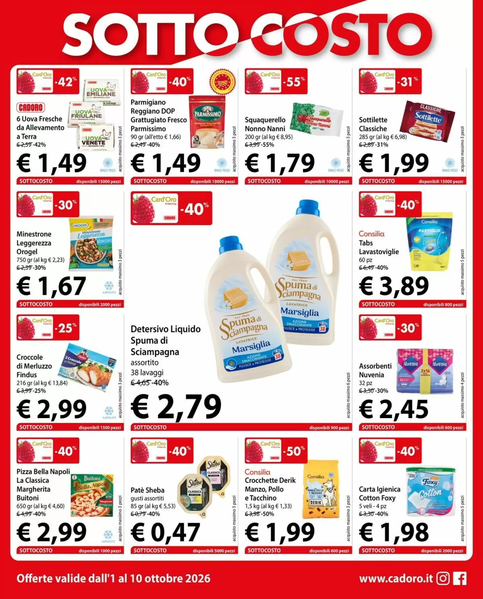 Volantino promozionale Cadoro  valide dal 01/10/2026 - Pagina 3.