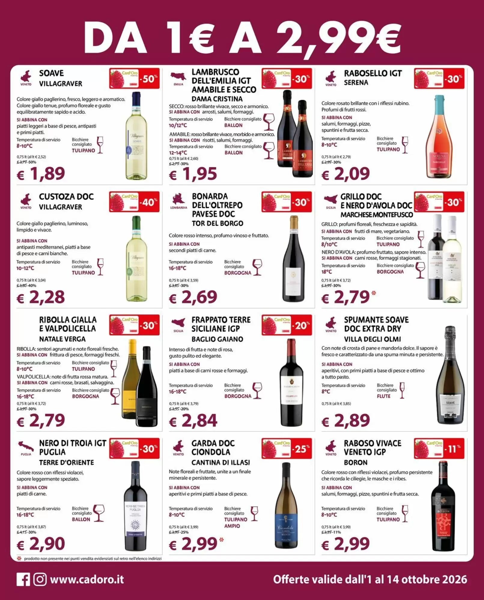 Volantino promozionale Cadoro  valide dal 01/10/2026 - Pagina 4.