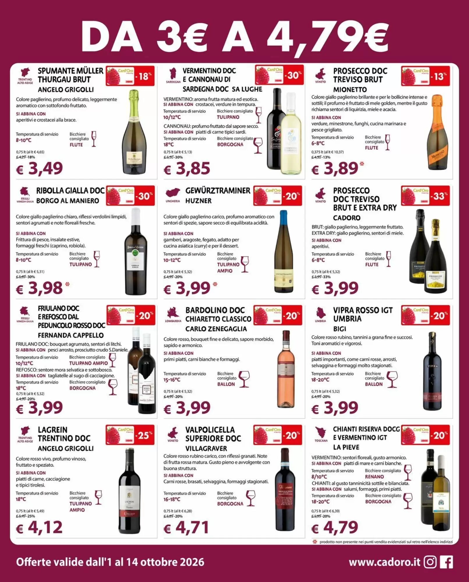 Volantino promozionale Cadoro  valide dal 01/10/2026 - Pagina 5.