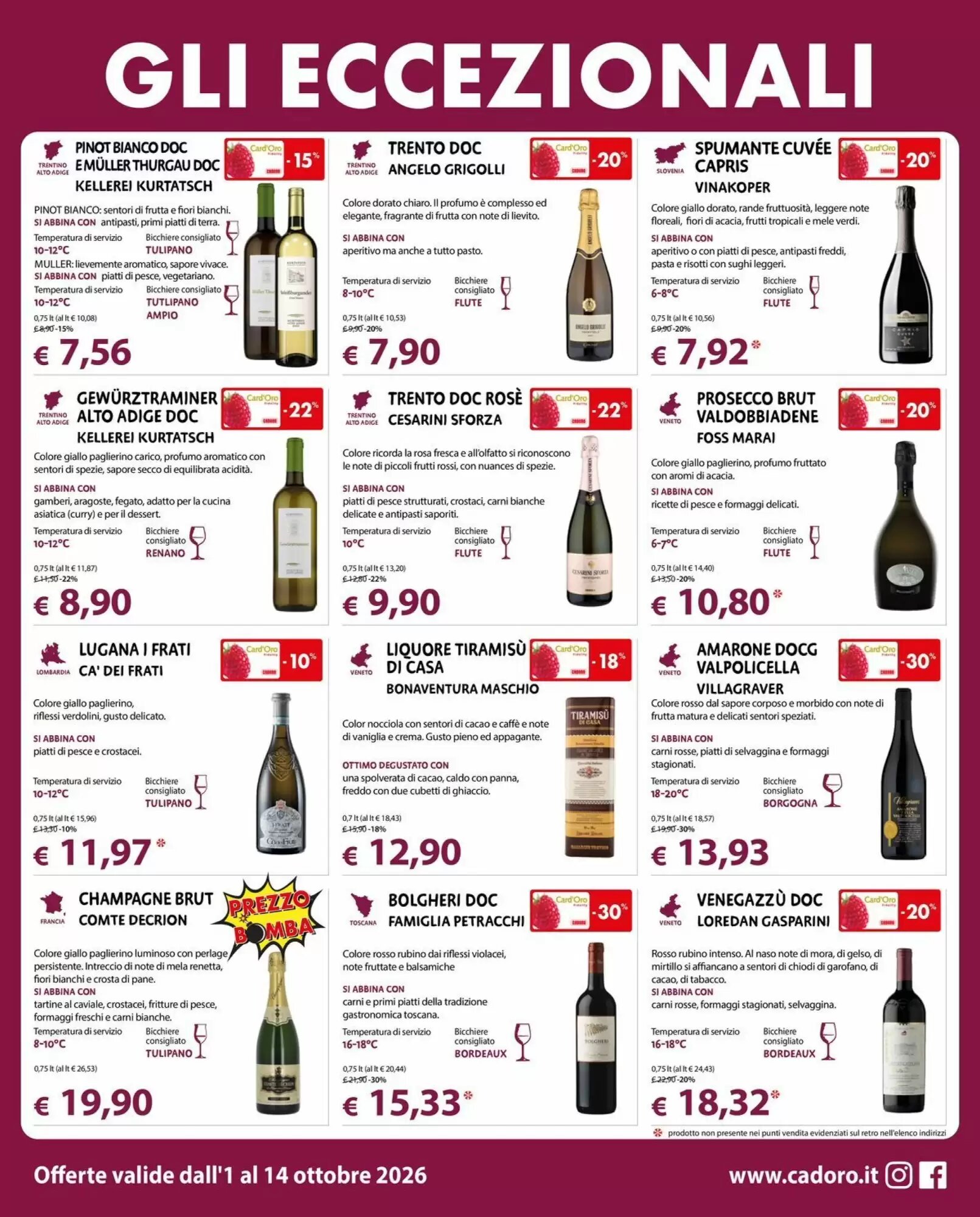 Volantino promozionale Cadoro  valide dal 01/10/2026 - Pagina 7.