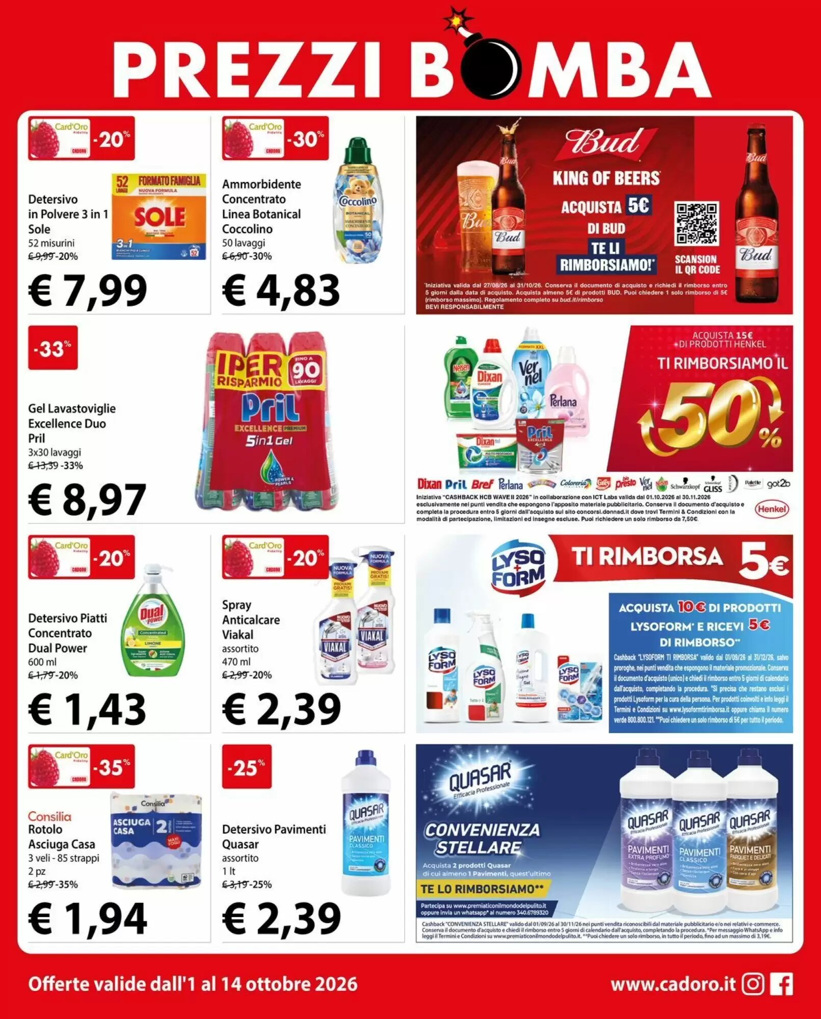 Volantino promozionale Cadoro  valide dal 01/10/2026 - Pagina 9.