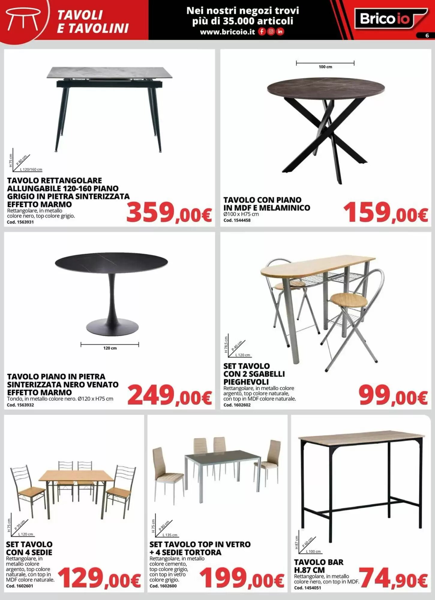 Volantino promozionale Brico Io  valide dal 01/10/2026 - Pagina 6.