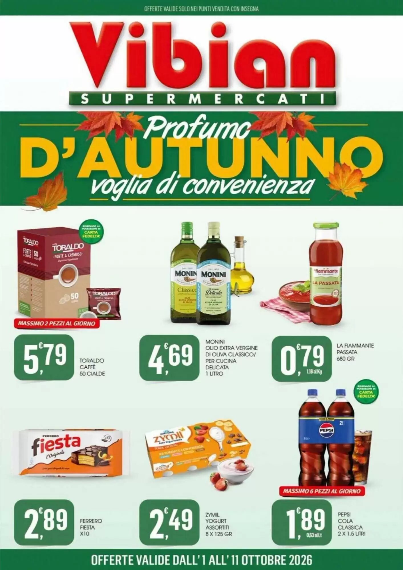 Volantino promozionale Vibian valide dal 01/10/2026 - Pagina 1.