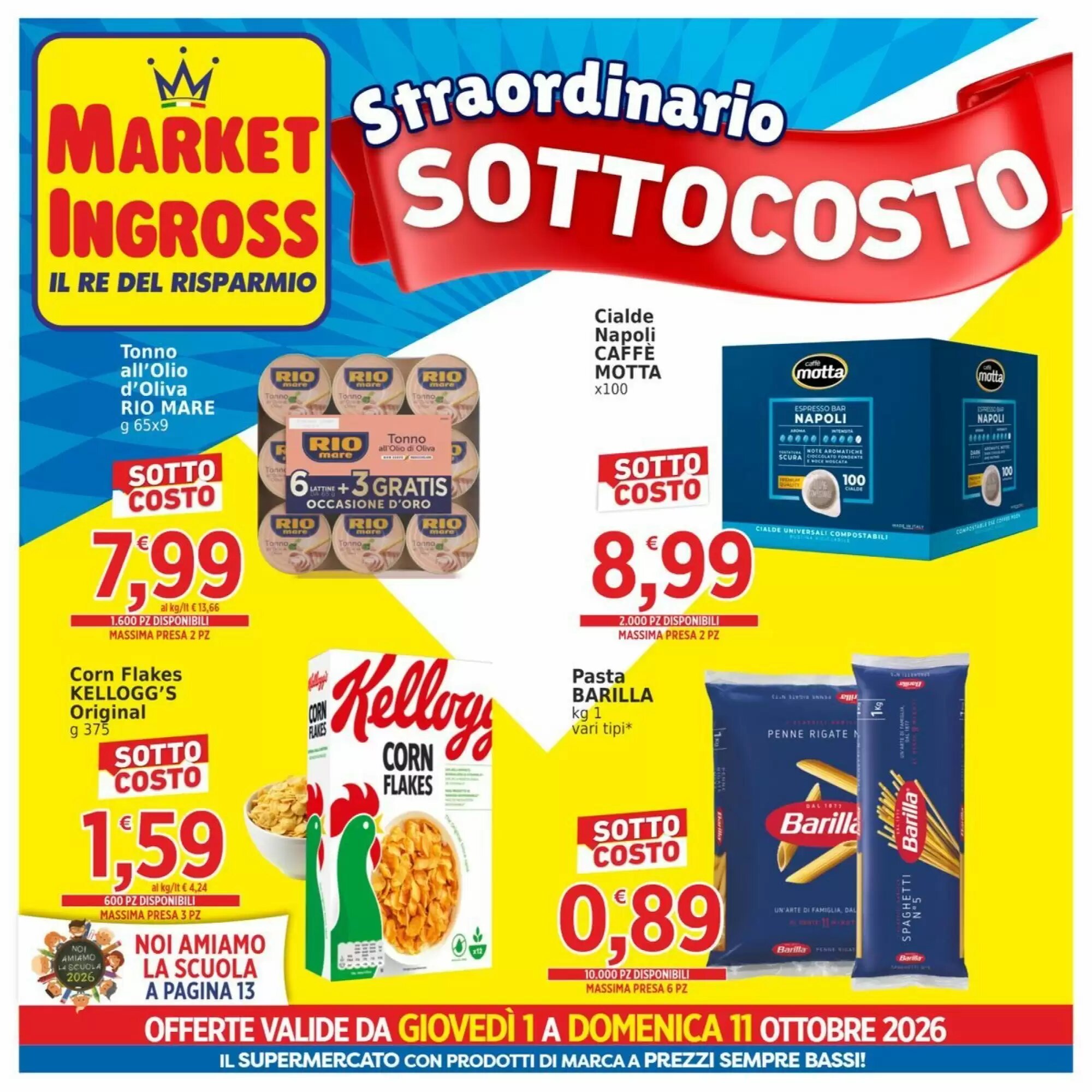 Volantino promozionale Market Ingross  valide dal 01/10/2026 - Pagina 1.