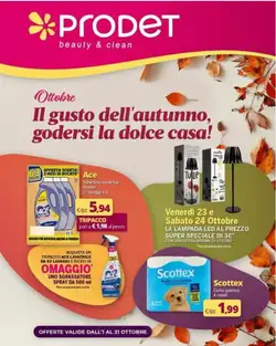 Volantino promozionale Prodet  valide dal 01/10/2026