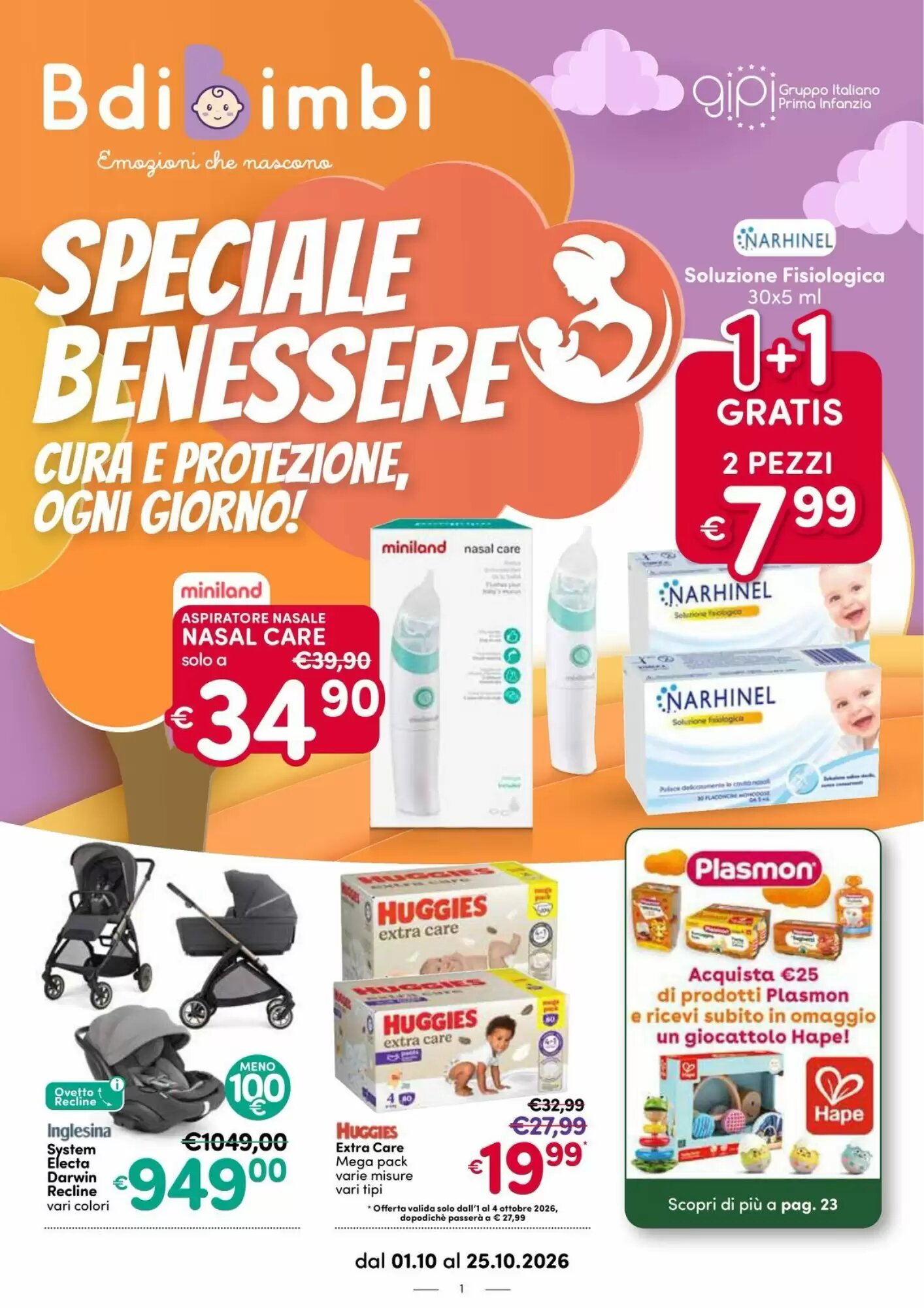 Volantino promozionale B di Bimbi valide dal 01/10/2026 - Pagina 1.